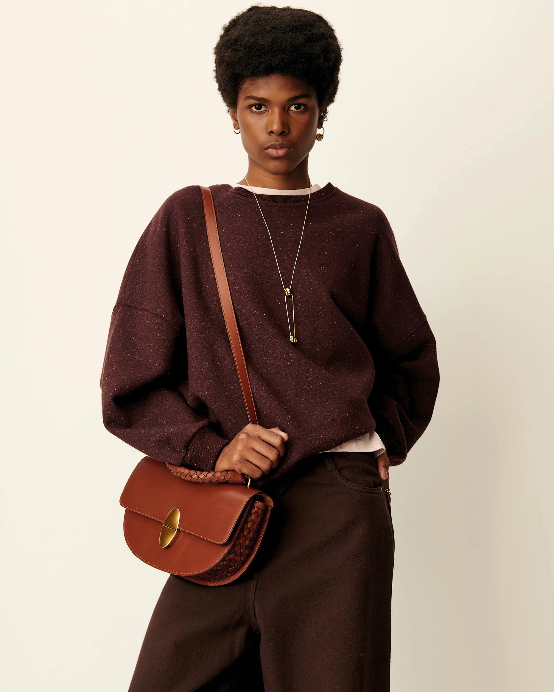 SESSUN Sweater "Chebbi" ganache