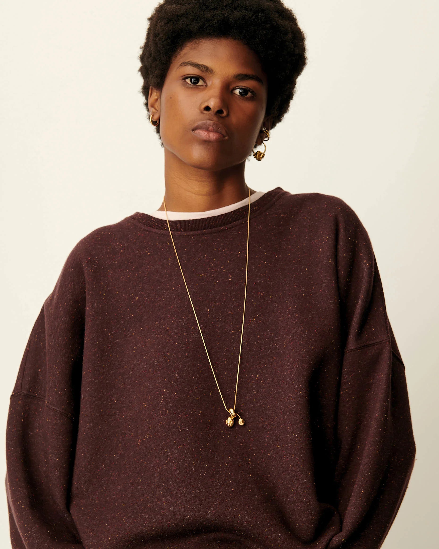 SESSUN Sweater "Chebbi" ganache