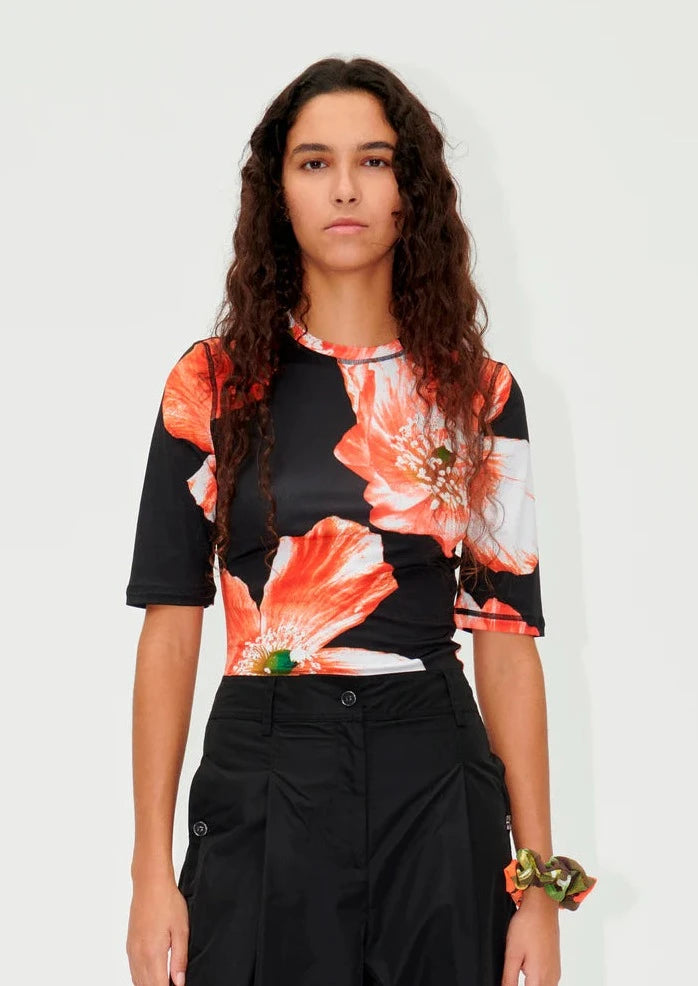 Stine Goya Top SGMinerva Opium Poppies