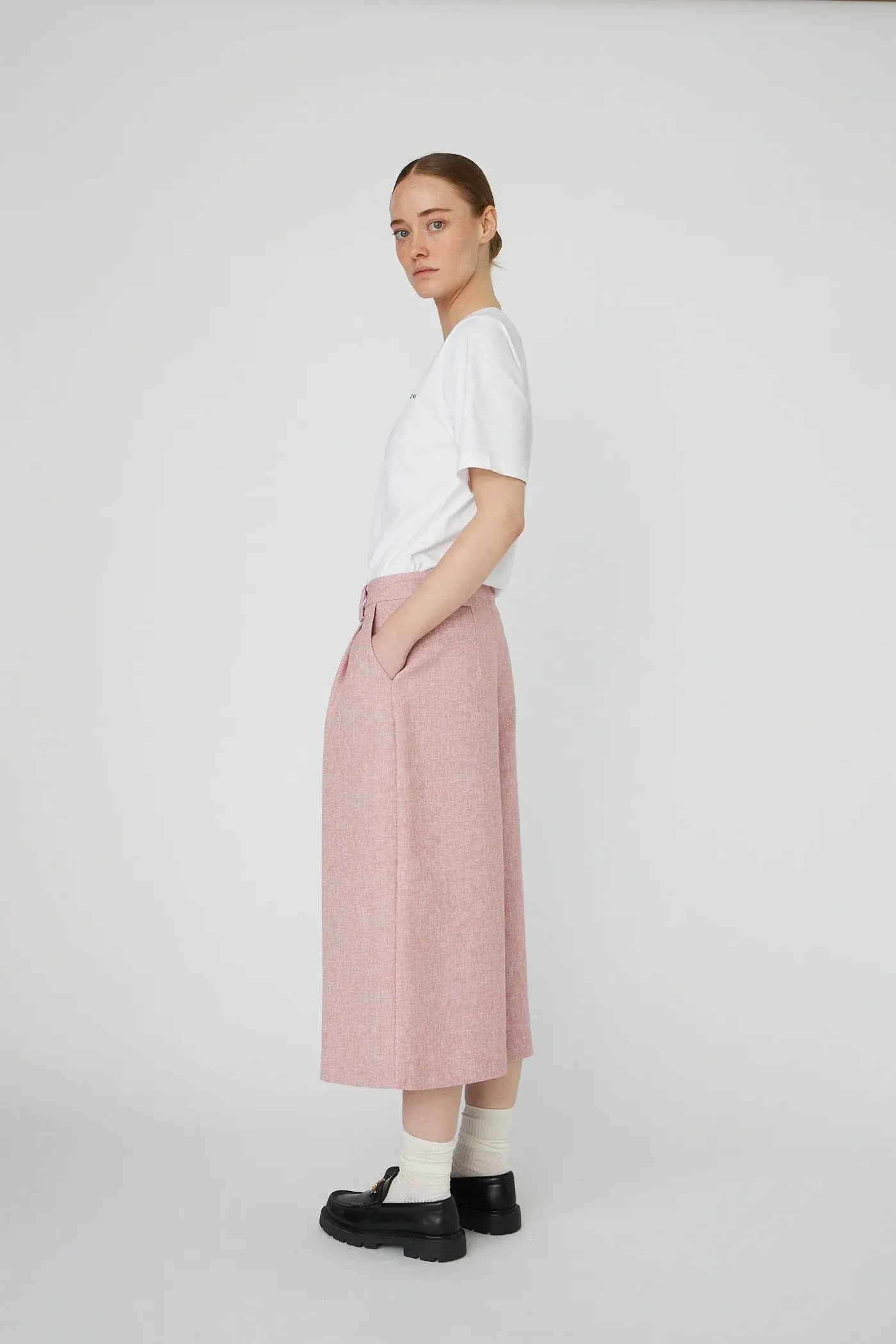 STELLA NOVA Pants "Salt and Pepper" pink powder