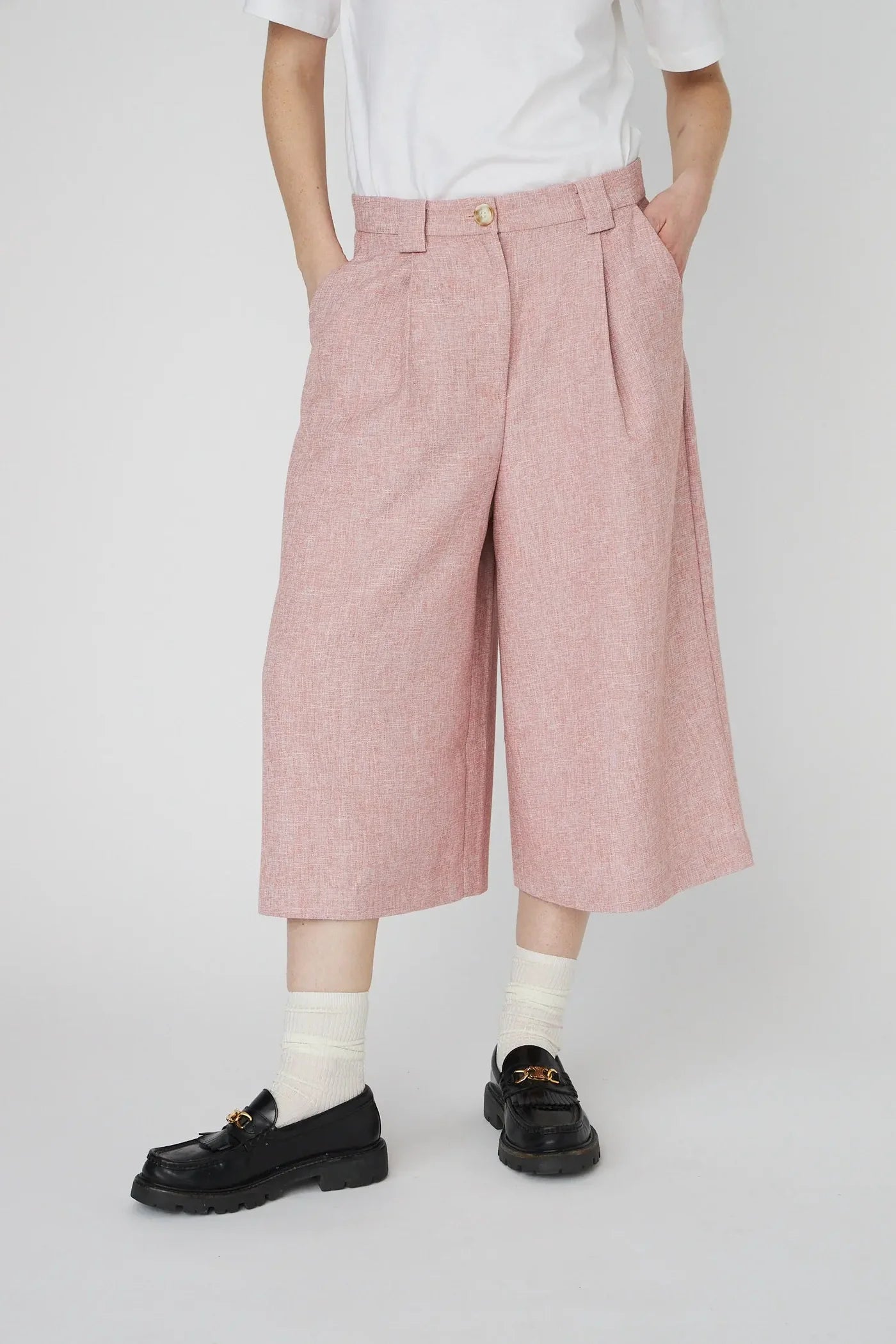 STELLA NOVA Pants "Salt and Pepper" pink powder