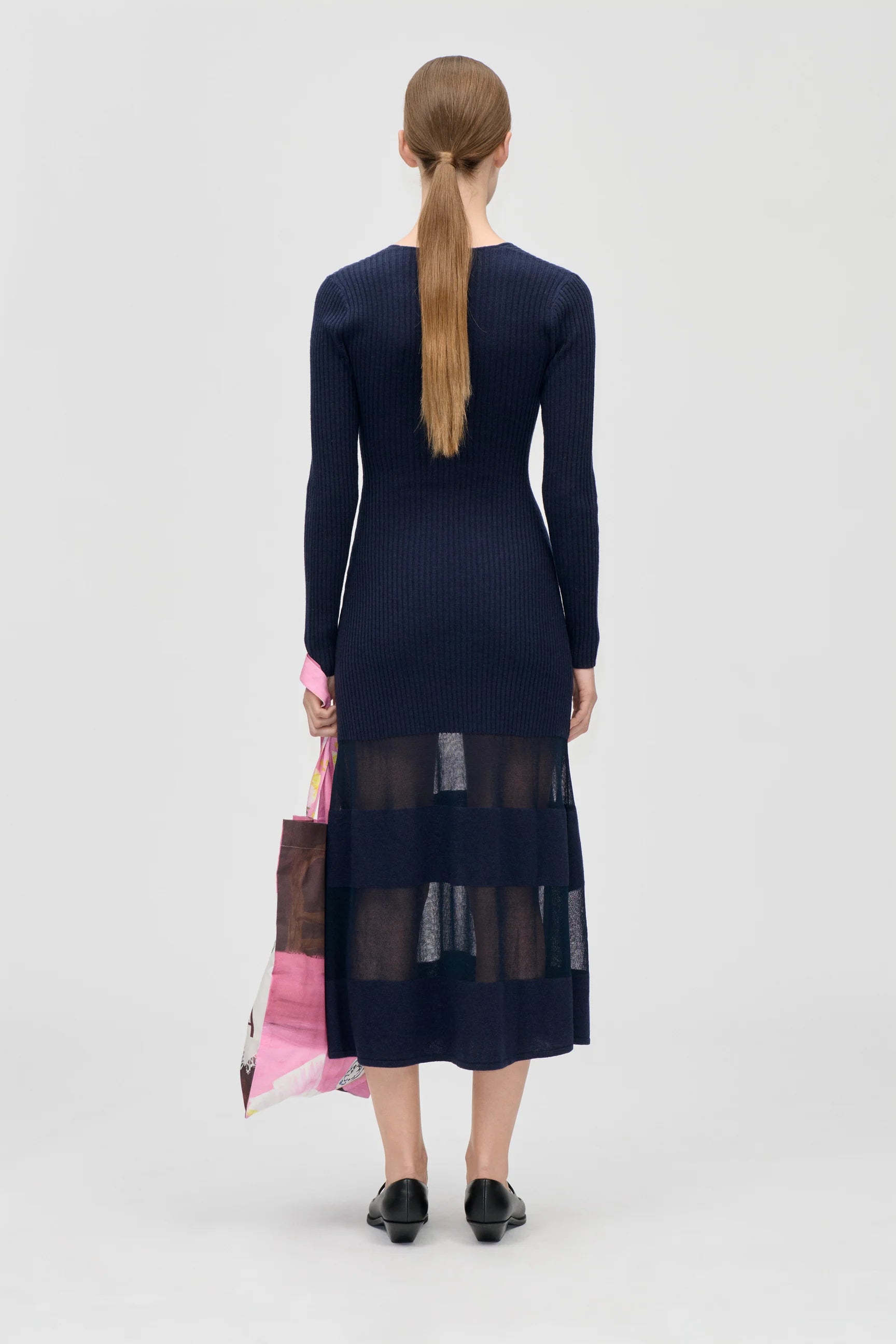 STINE GOYA Dress "Scoopneck" navy