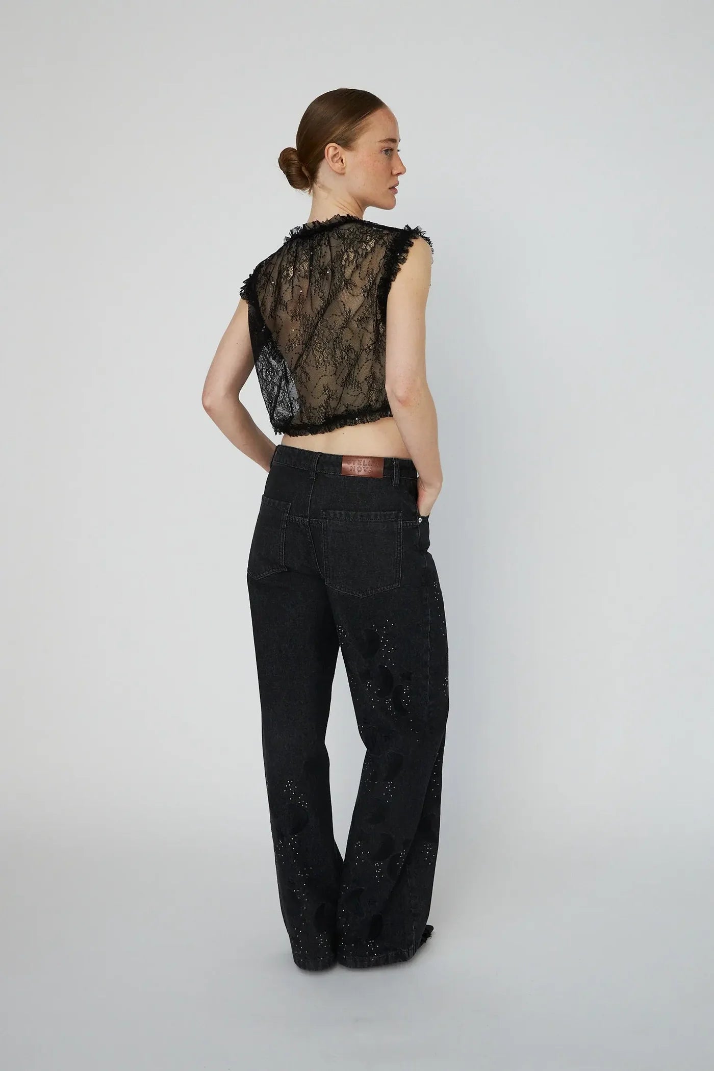 STELLA NOVA Lace top black