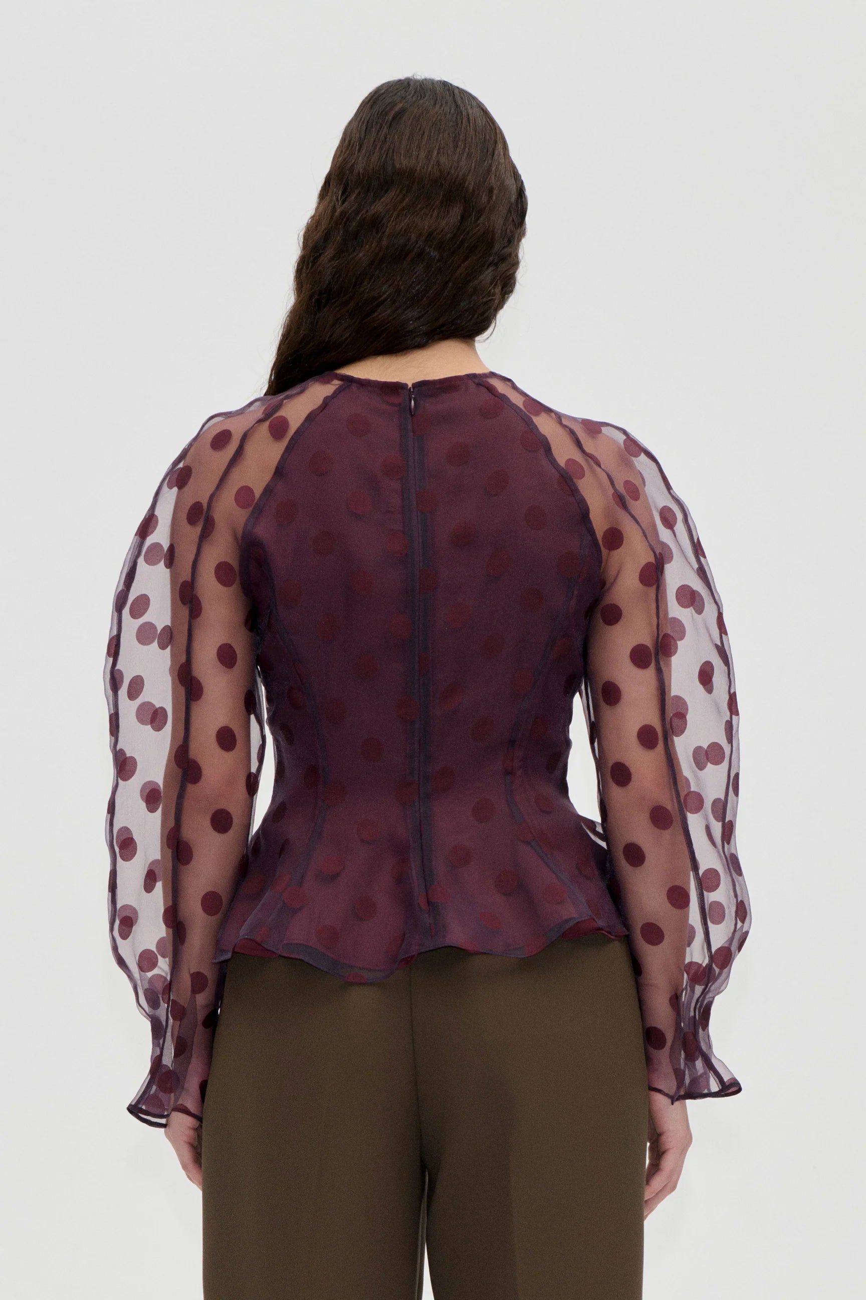STINE GOYA Top "Polka" bordeaux