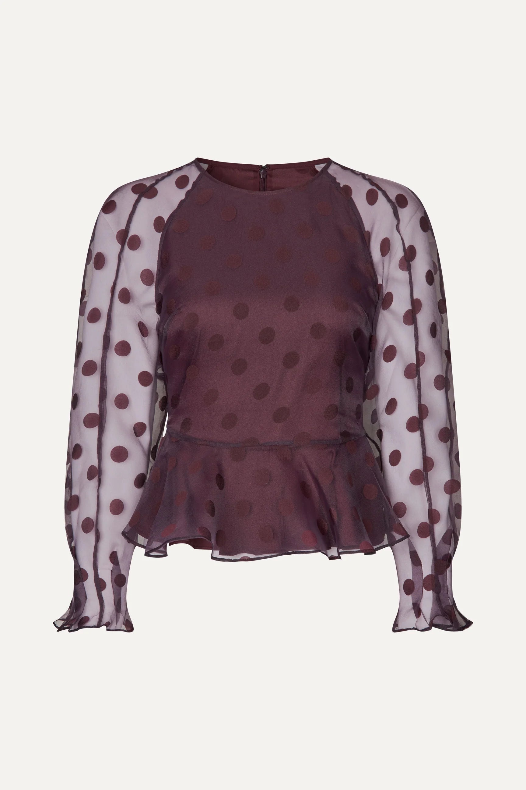 STINE GOYA Top "Polka" bordeaux