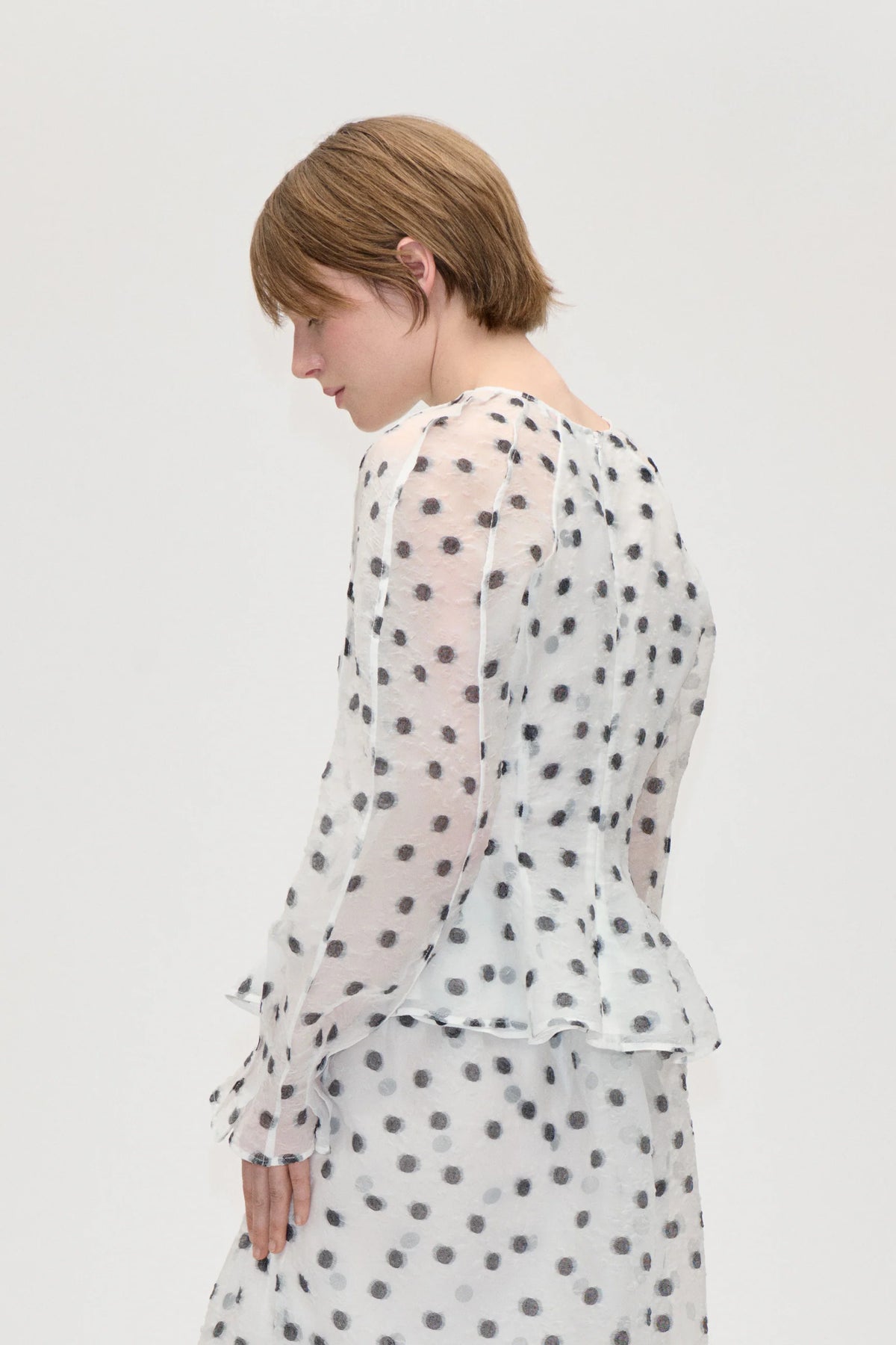 STINE GOYA Blouse "Flower polka dot"