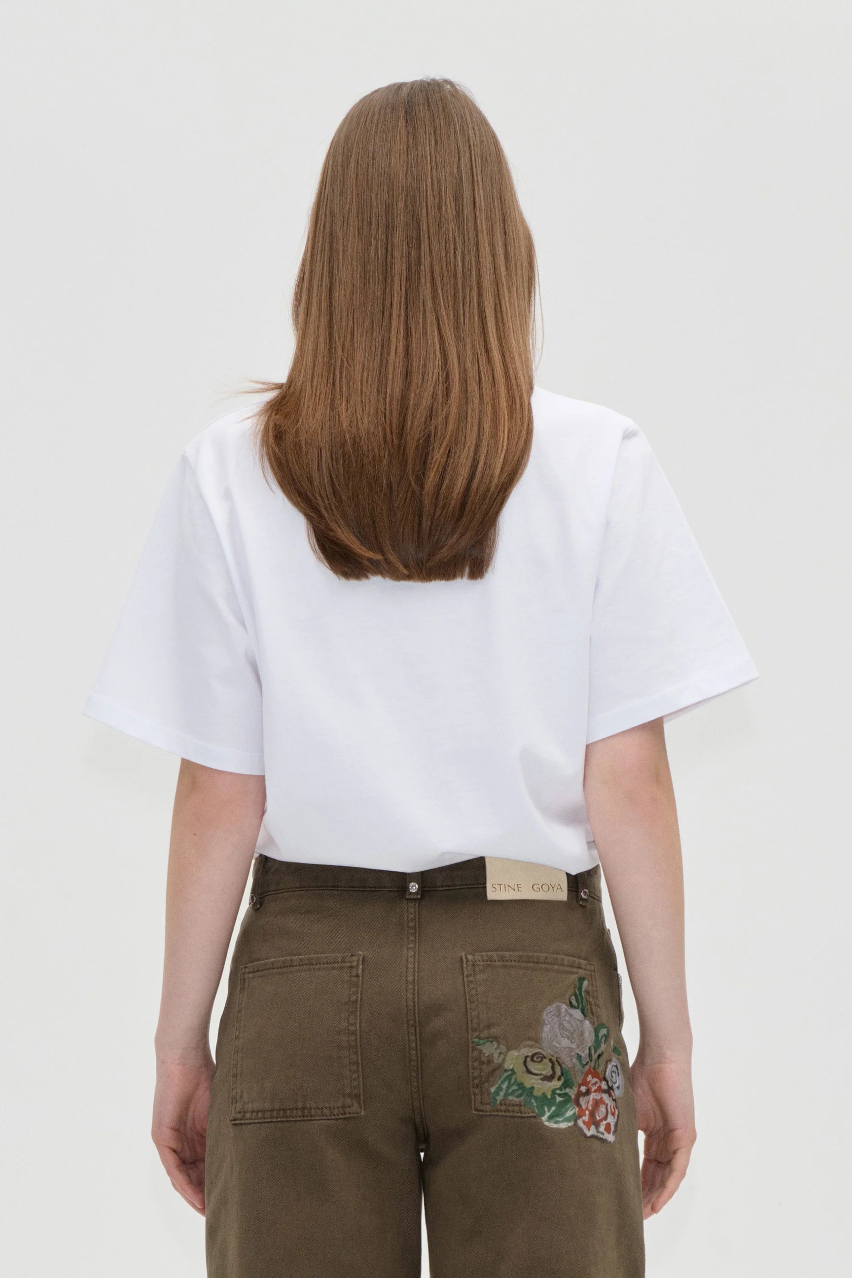 STINE GOYA T-Shirt "Ephemeral bloom" white