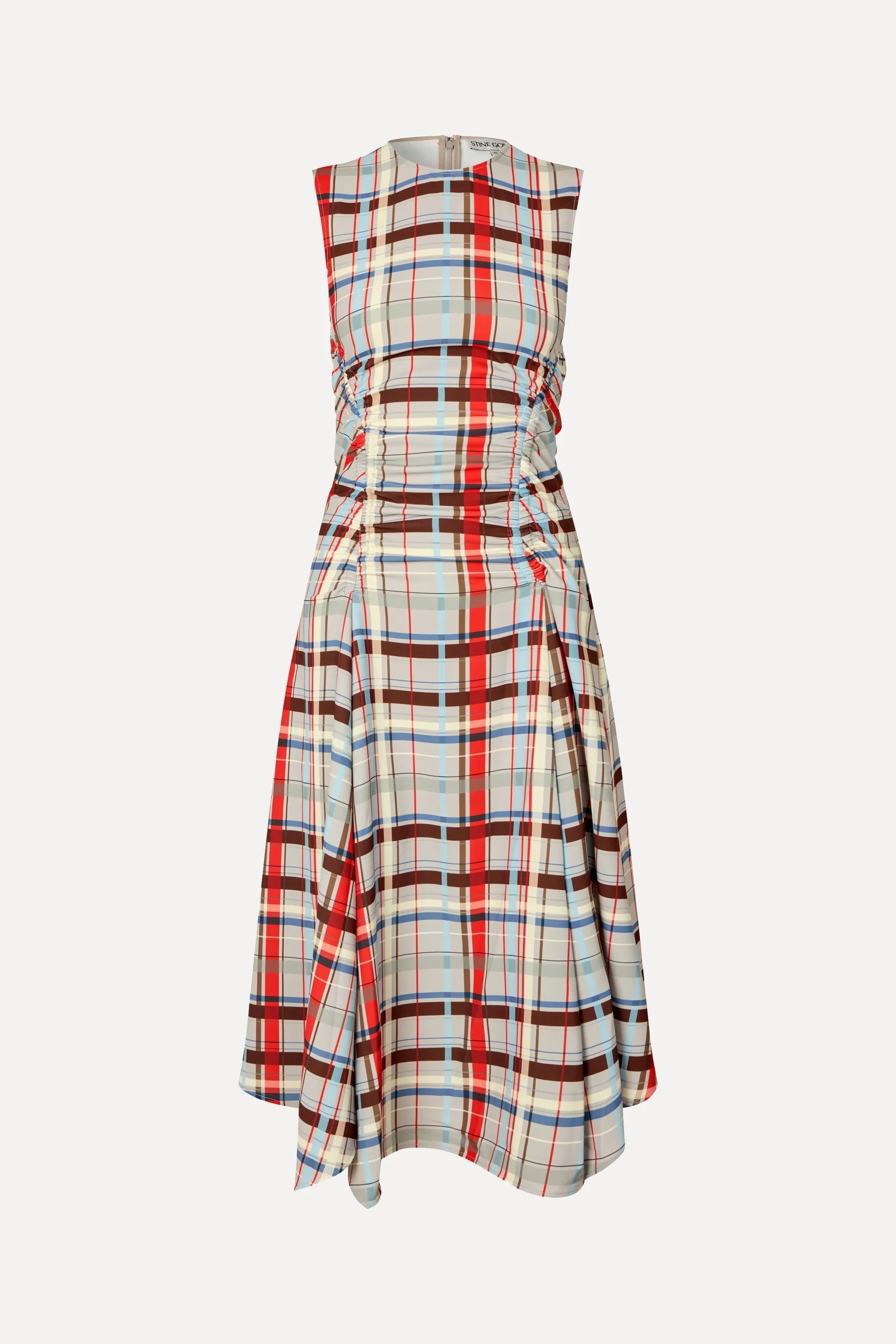 STINE GOYA Dress "Scarlet grid"