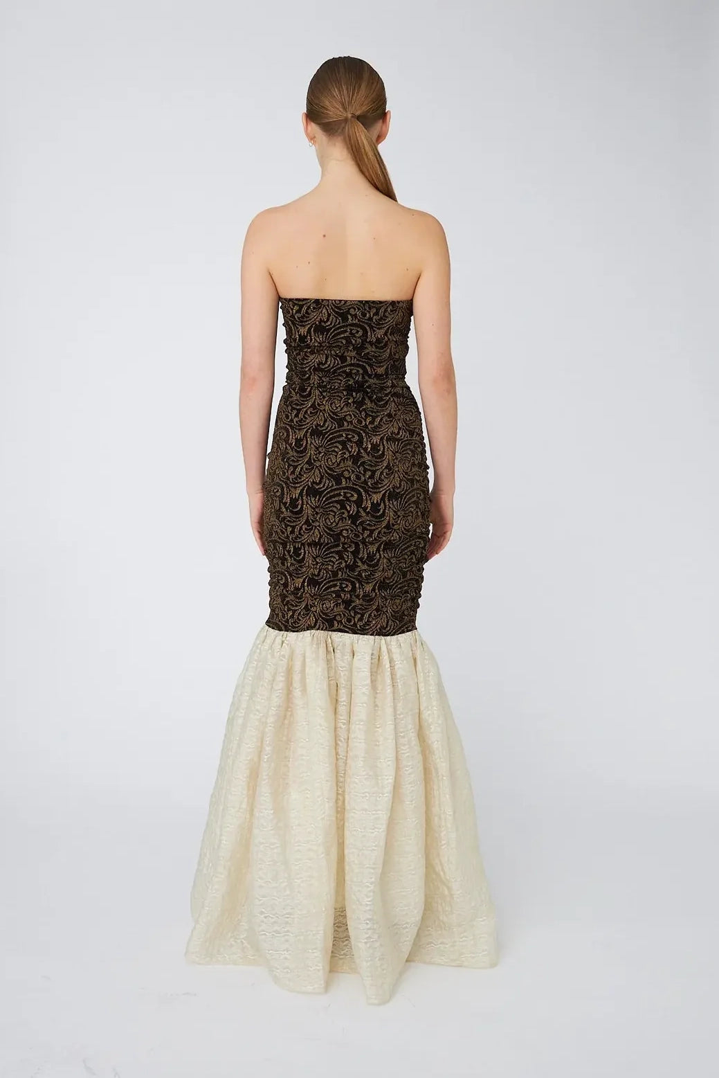 STELLA NOVA Strapless jersey maxi dress