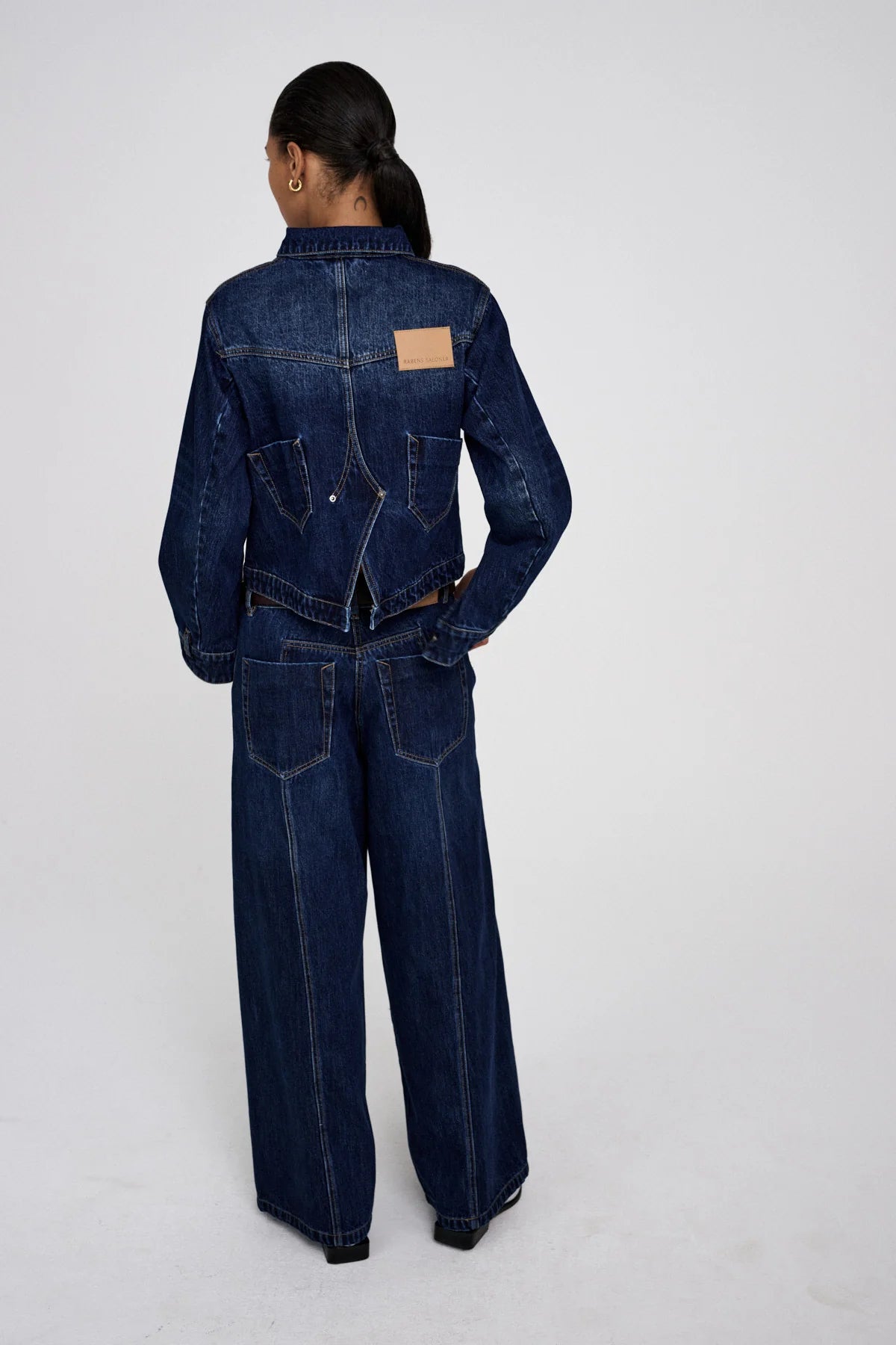 RABENS SALONER Jacket "Janny" dark washed indigo