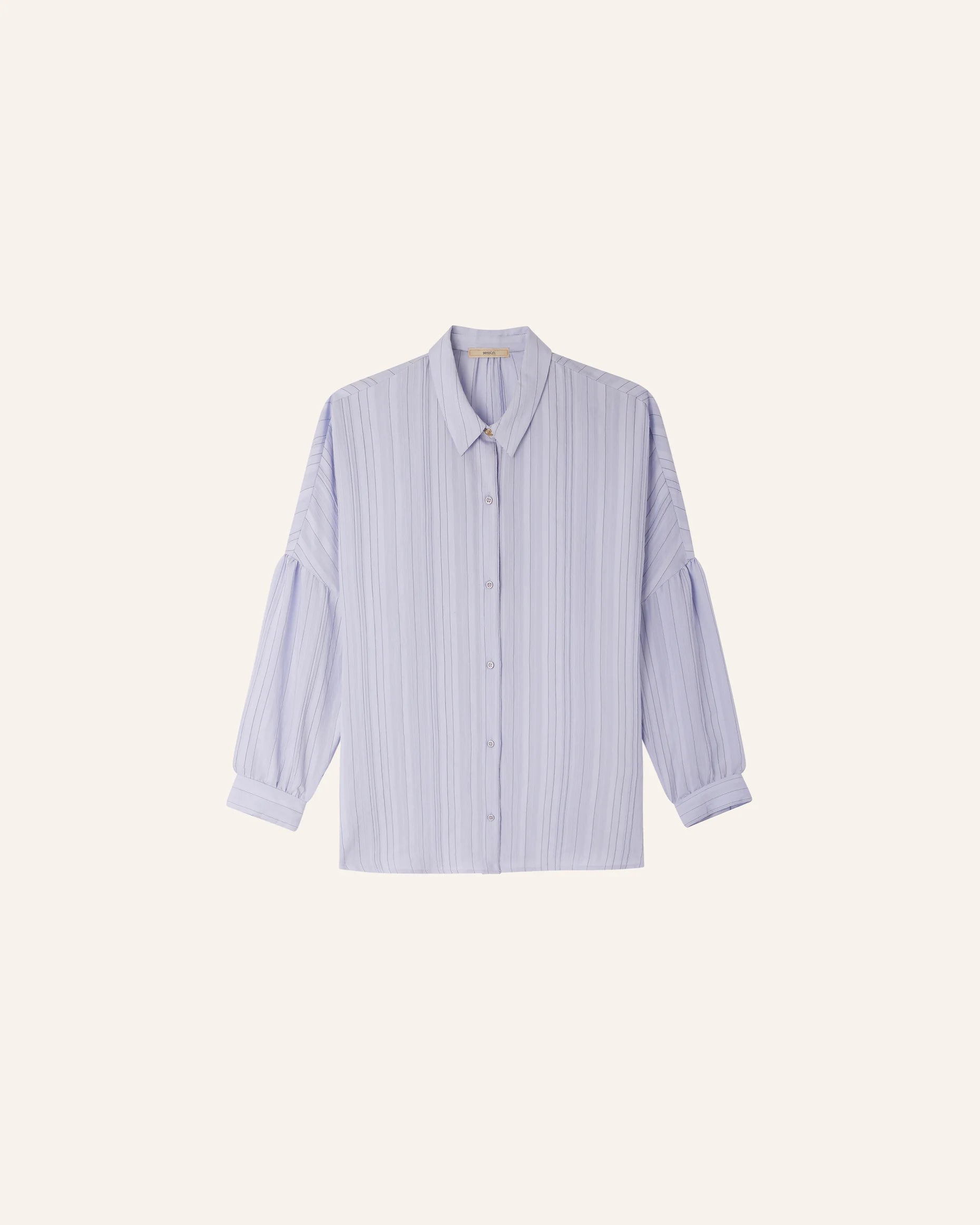 SESSUN Shirt "Botan" Celeste