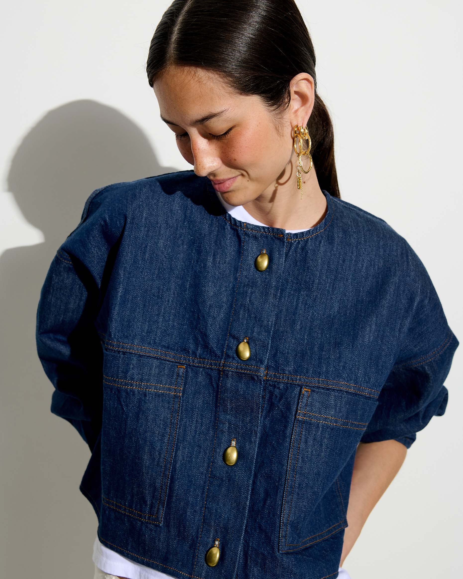 SESSUN Jacket "Almodiva" seventy blue
