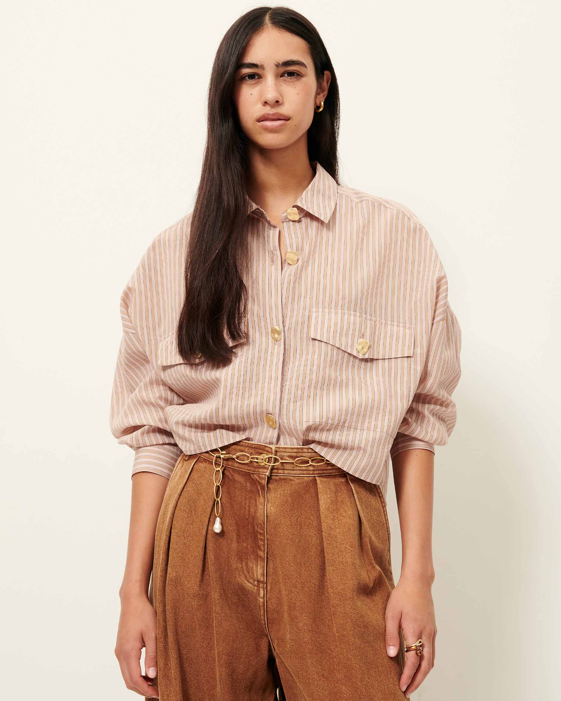 SESSUN Shirt "Balanca" rosasand