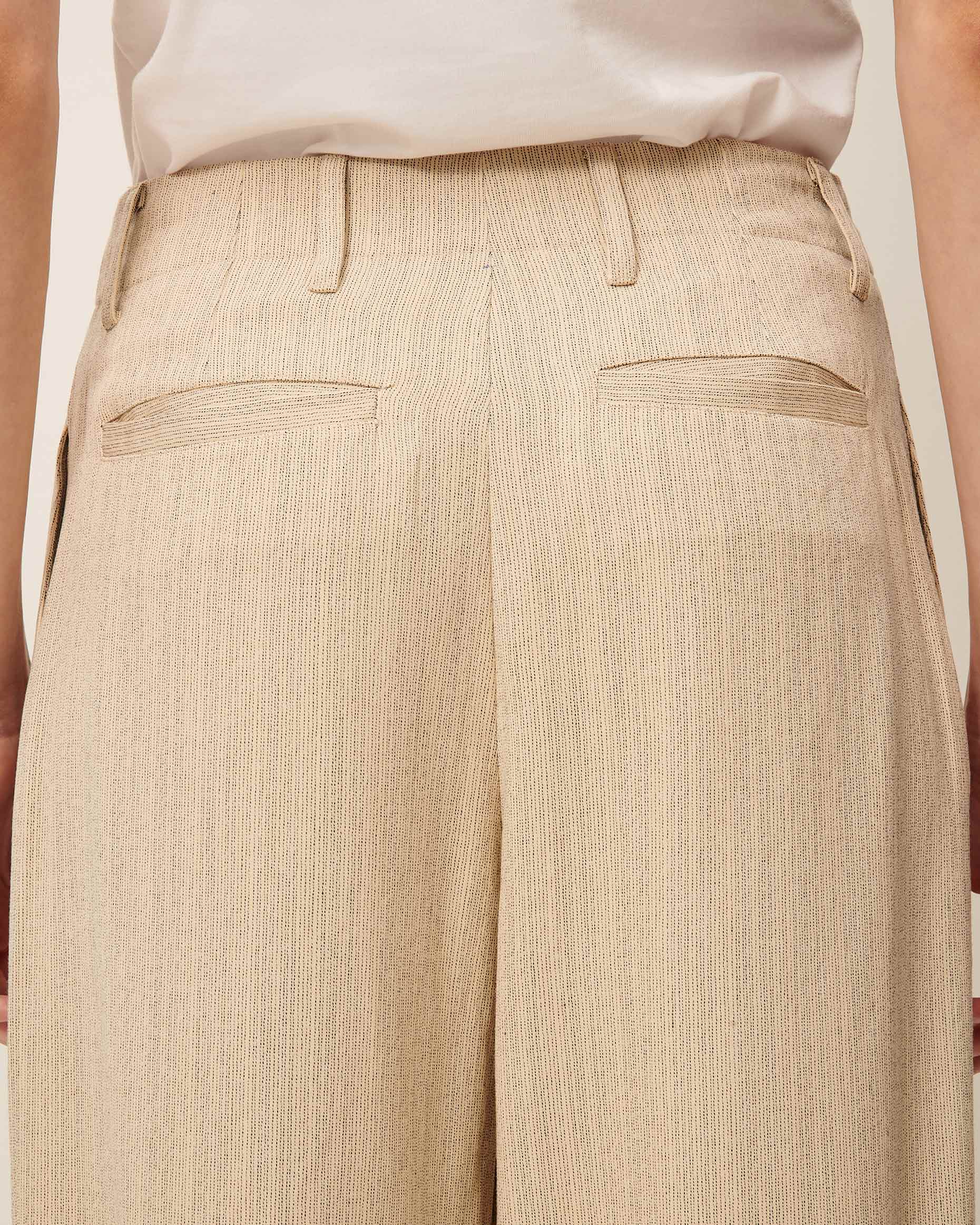 SESSUN Pants "Bodaman" milkyblack