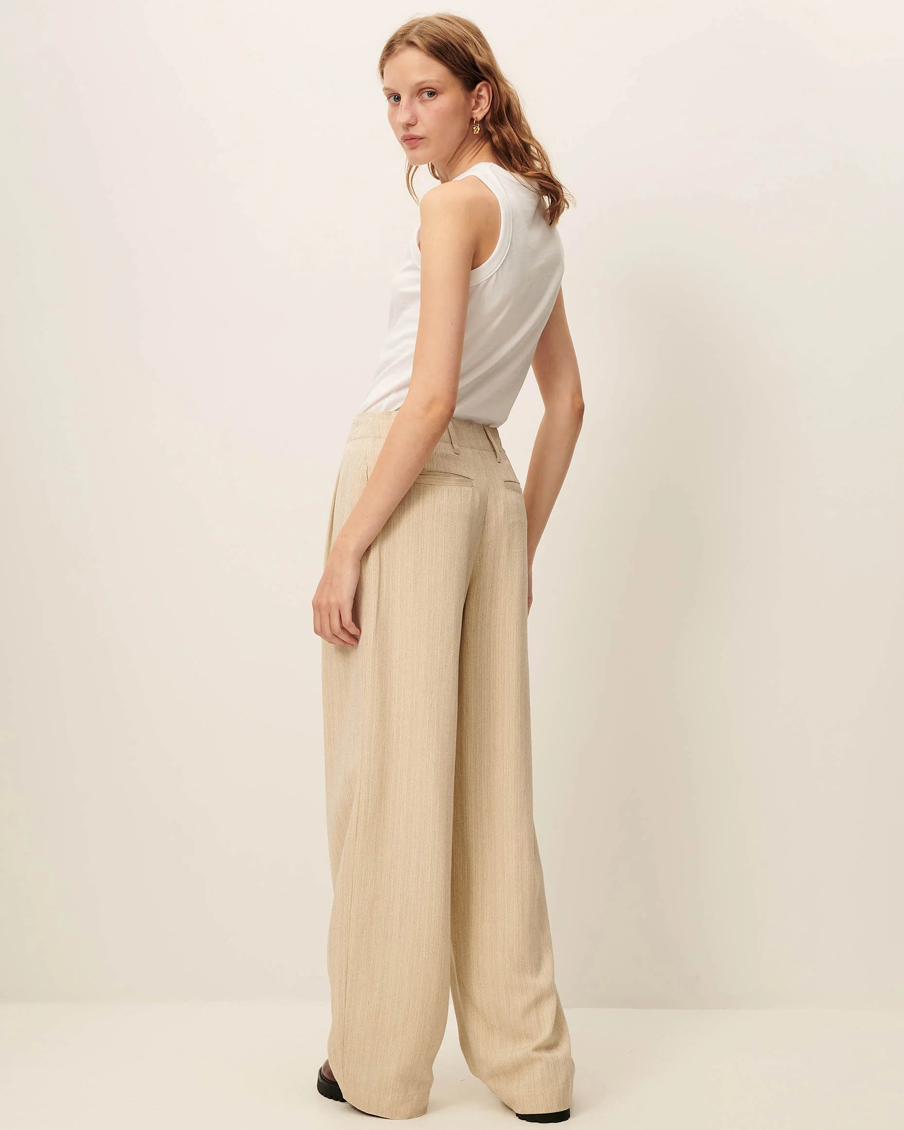 SESSUN Pants "Bodaman" milkyblack