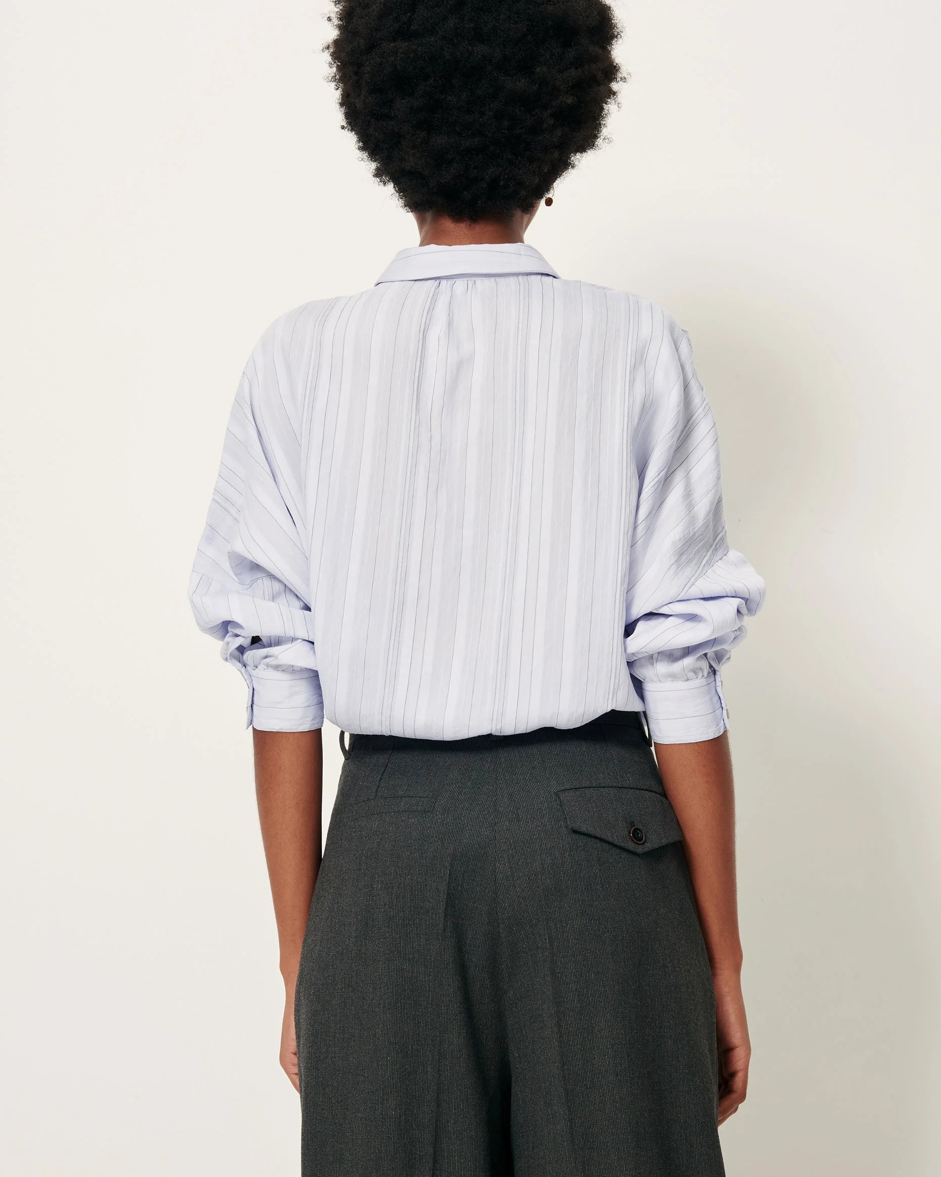 SESSUN Shirt "Botan" Celeste