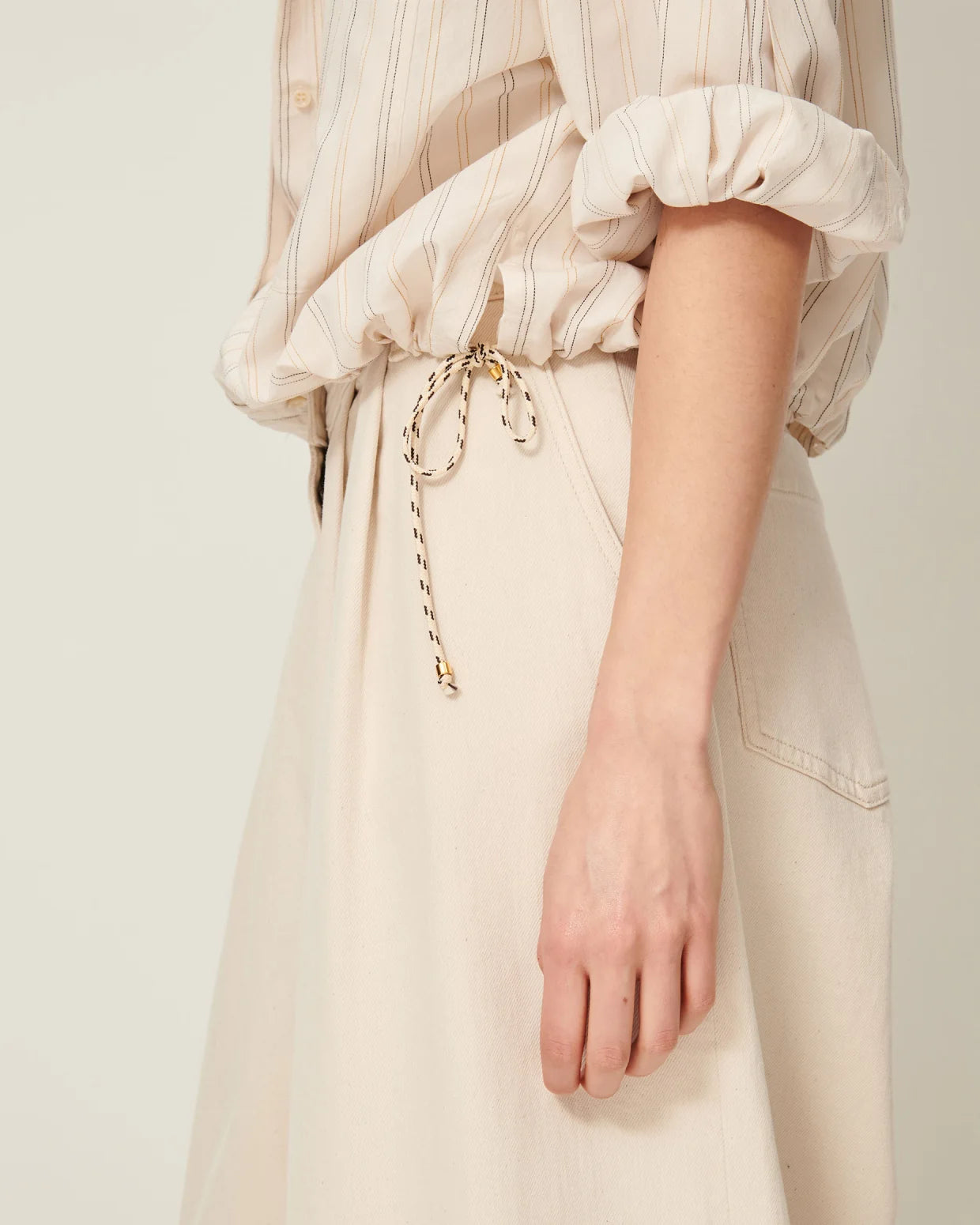 SESSUN Shirt "Cadaques" milkyblack