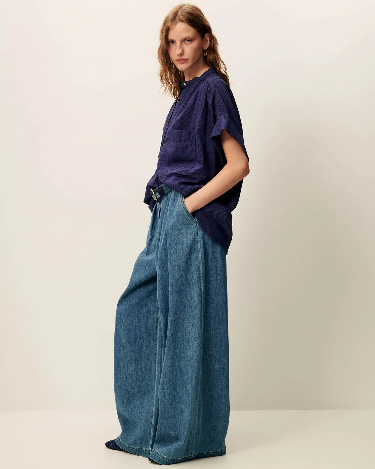 SESSUN Shirt "Camille" bleu emilienne