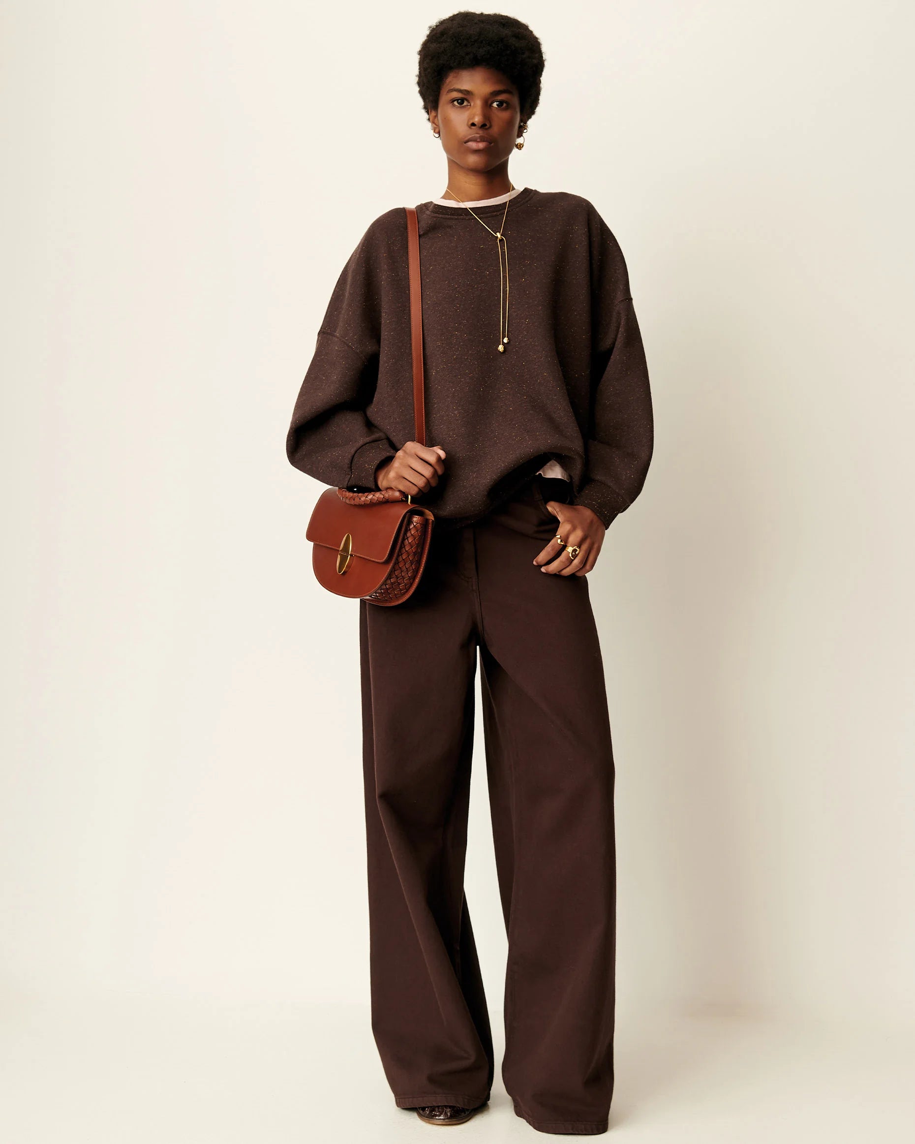 SESSUN Jeans "Dalt" coffea