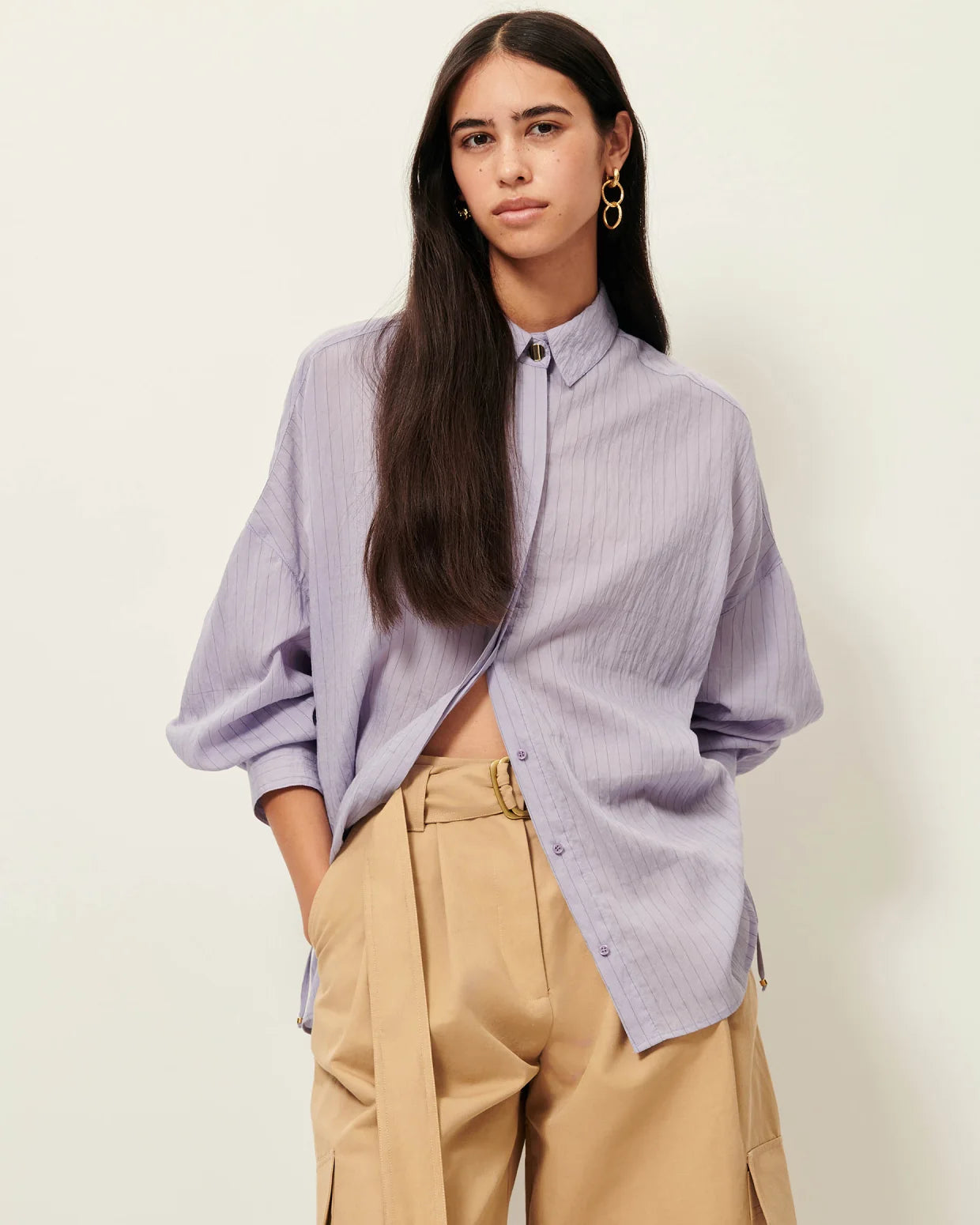 SESSUN Shirt "Danie" lila stone