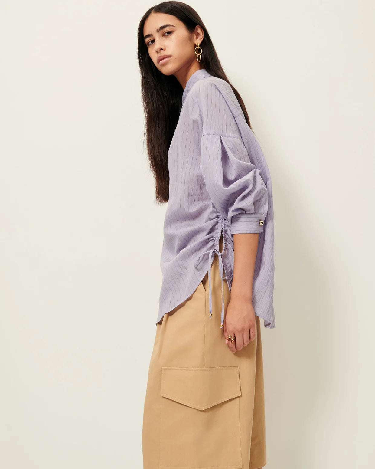 SESSUN Shirt "Danie" lila stone