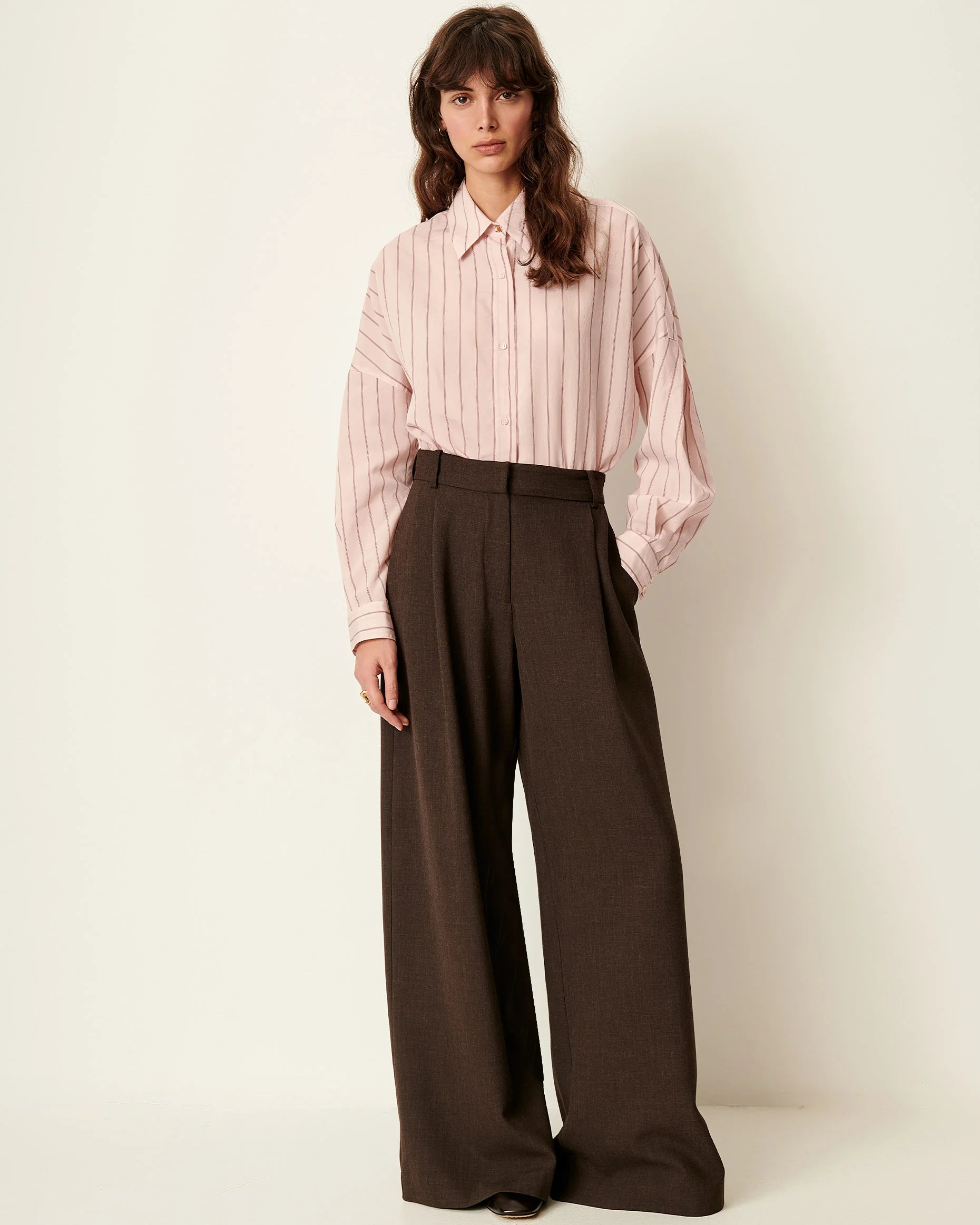SESSUN Pants "Provenco" dark stone