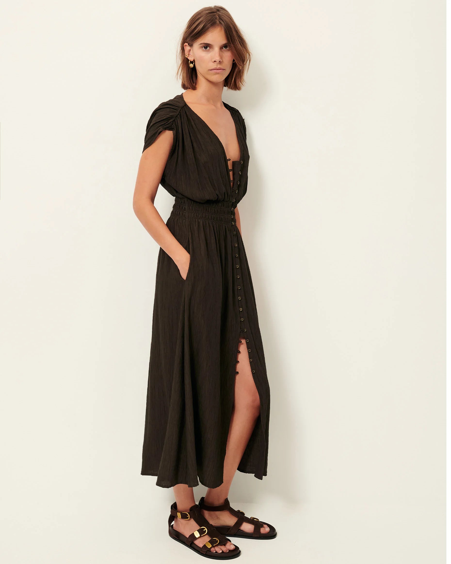 SESSUN Dress "Galiane" umbra