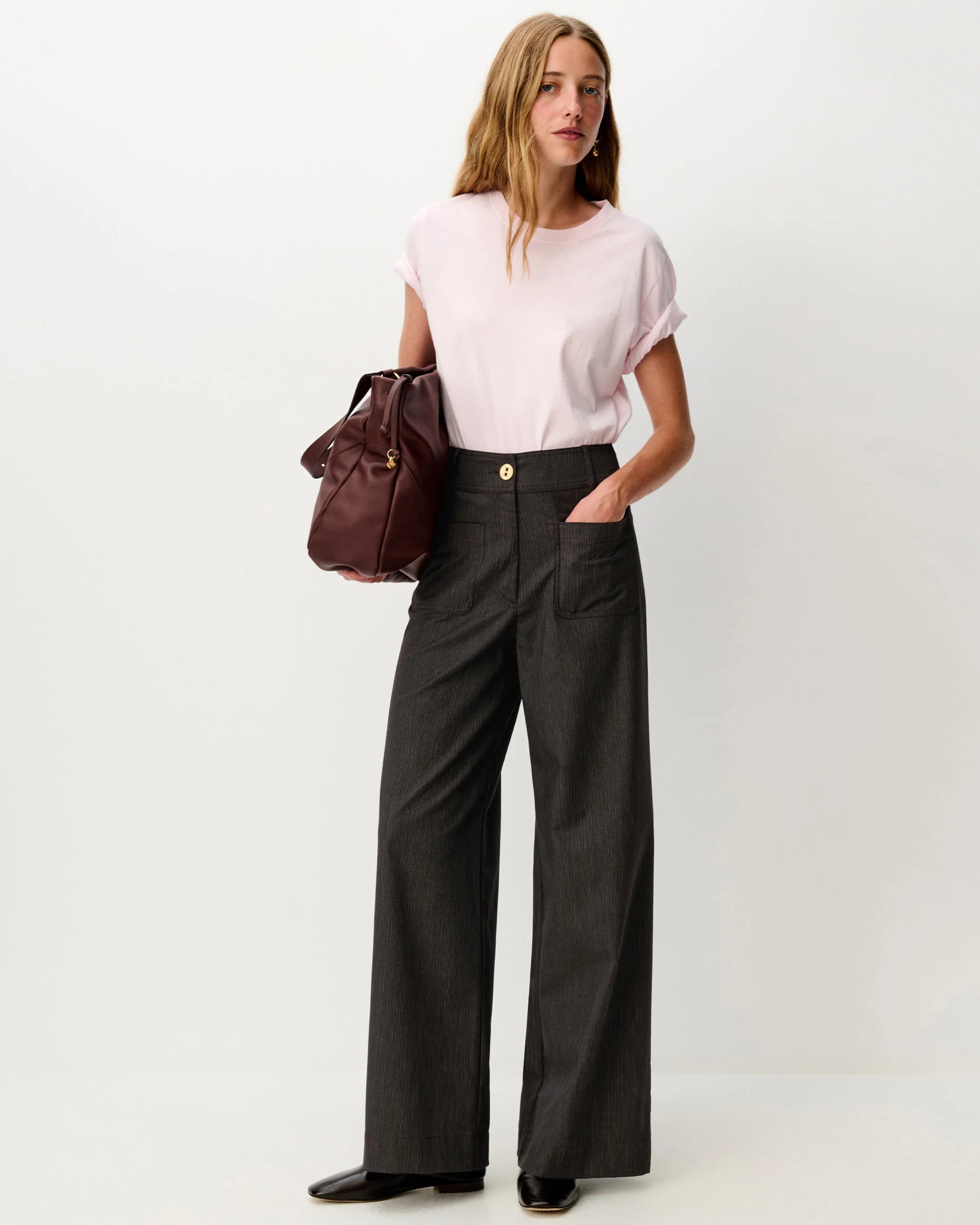 SESSUN Pants "Manhatti" espresso