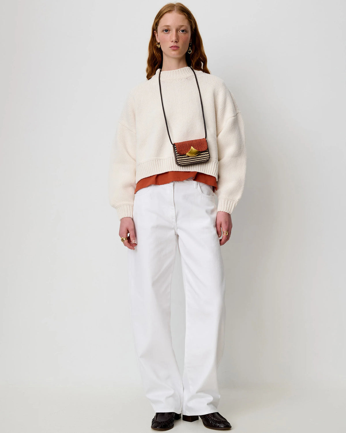 SESSUN Pullover "Spero" fleur de sel