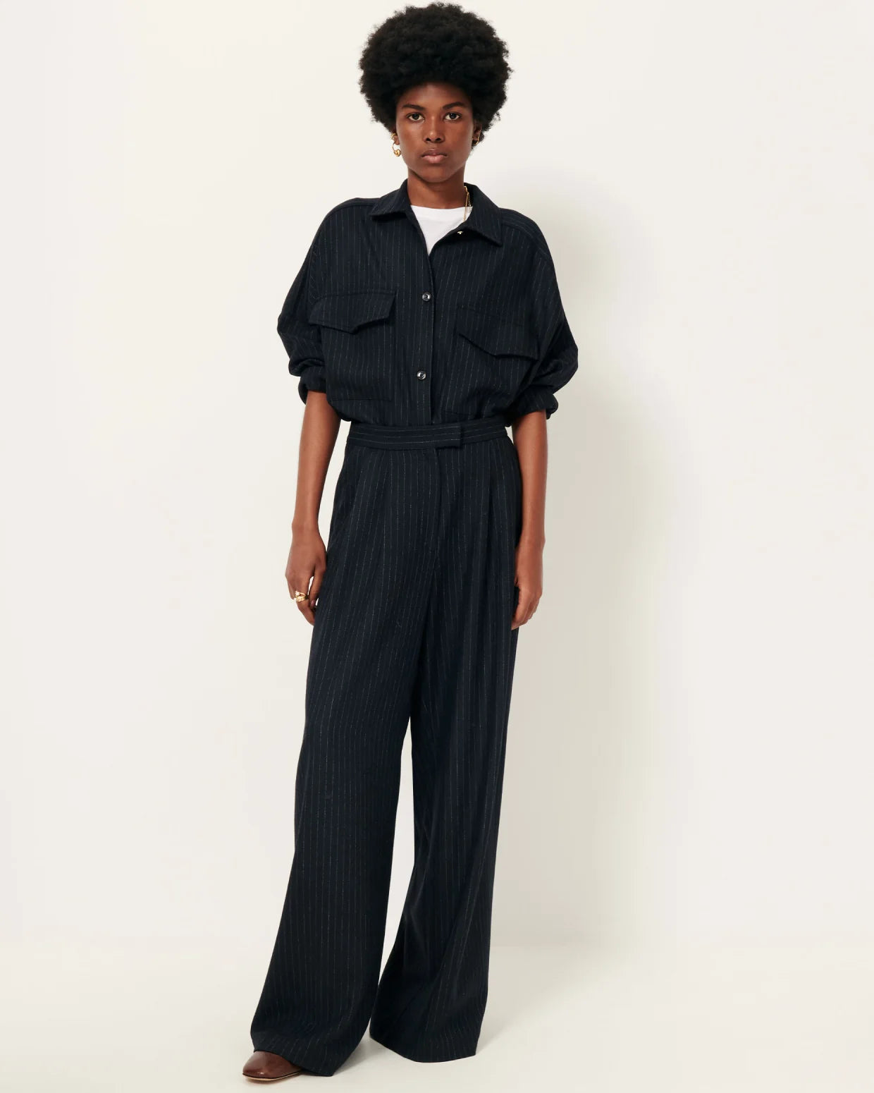 SESSUN Pants "Orozco" navysand