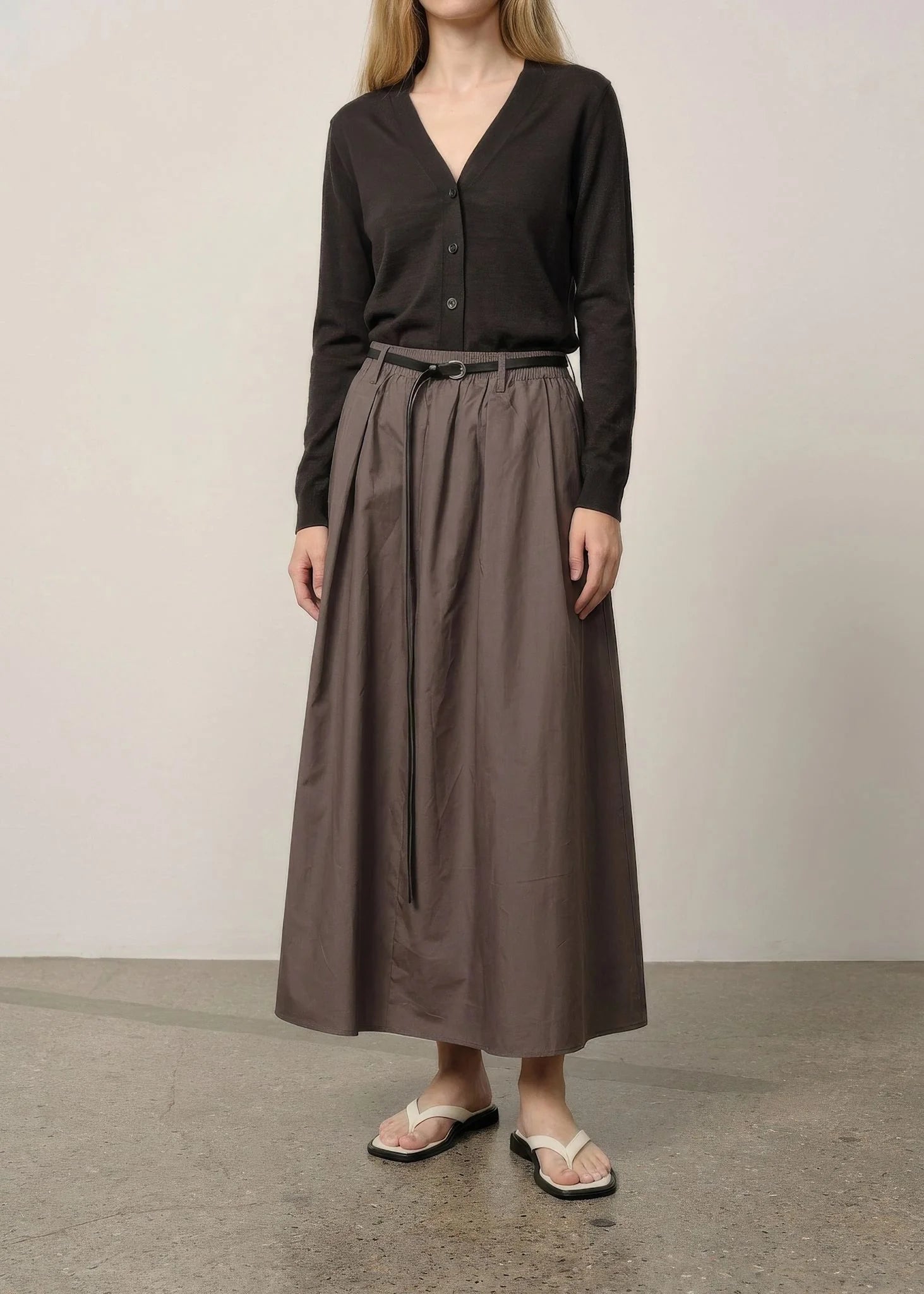 HERSKIND Skirt "Ofelia" mink grey