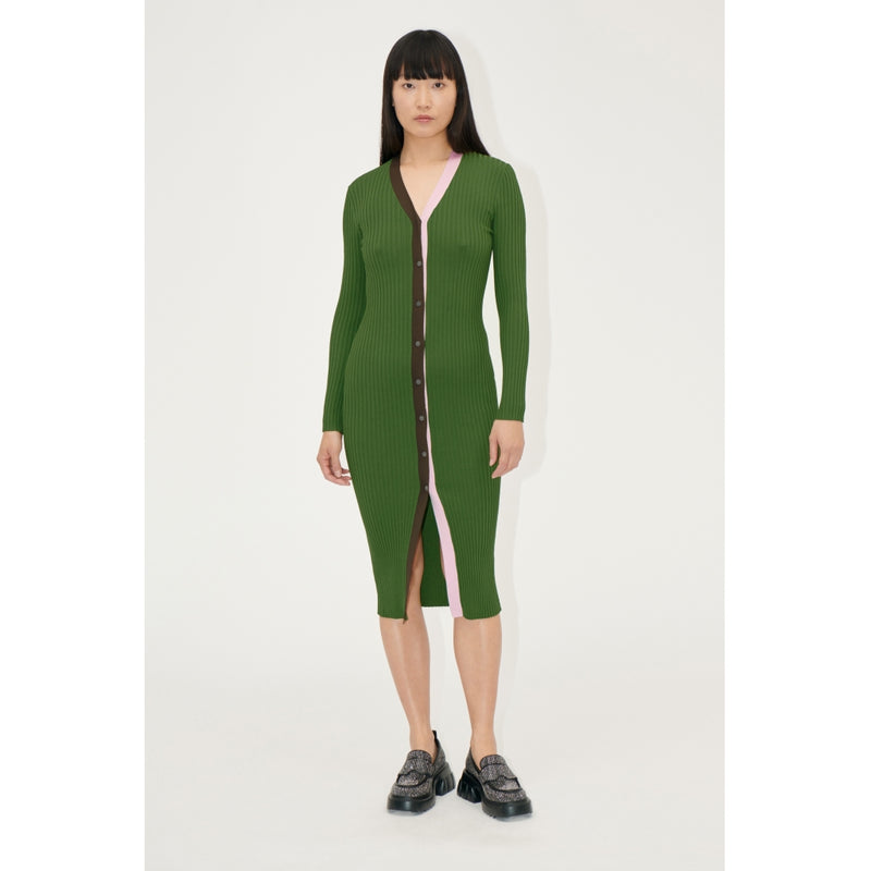 Stine Goya Dress Cardigan Knit green