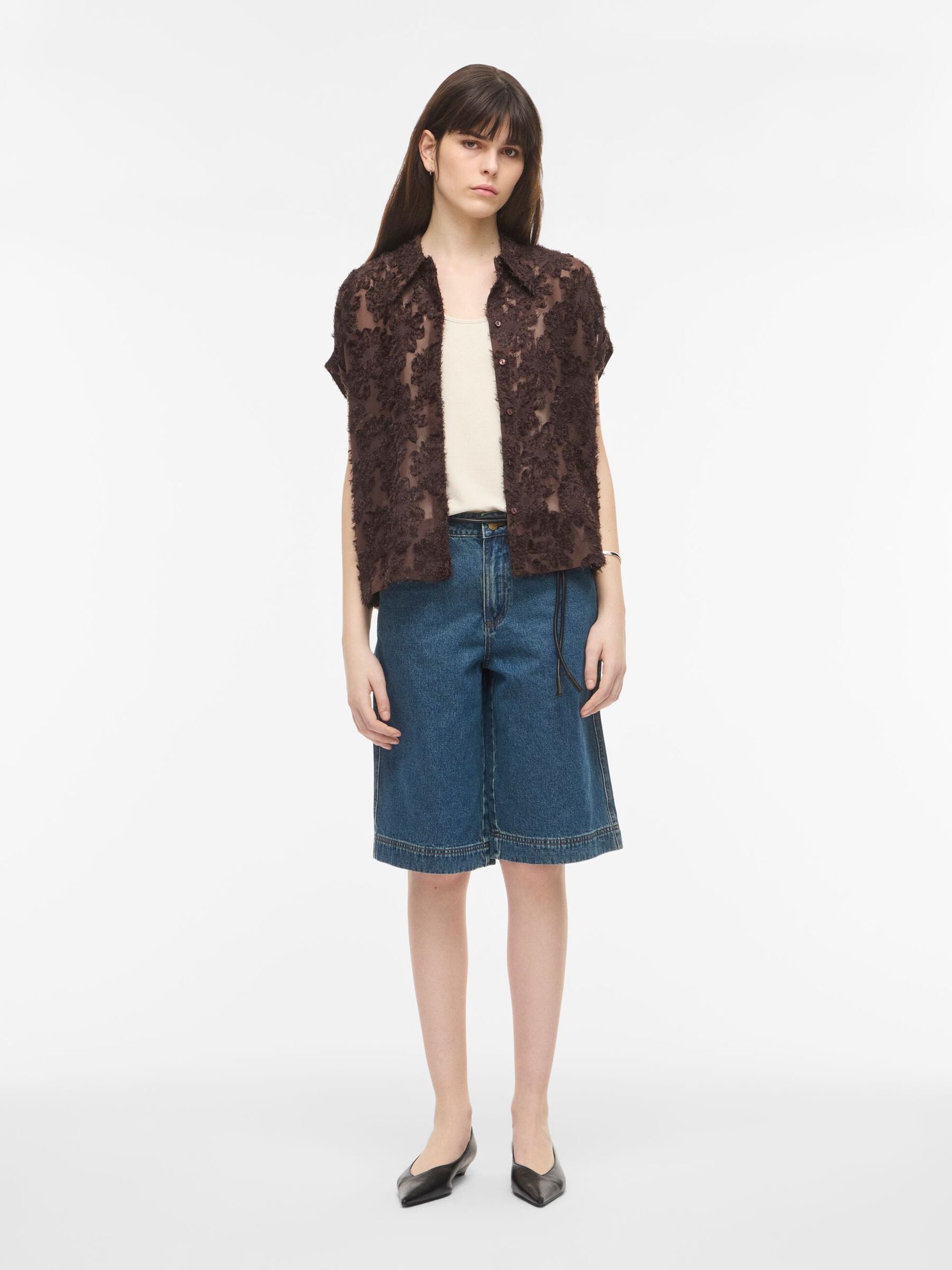 ROUGE EDIT Shirt "Ania" seal brown