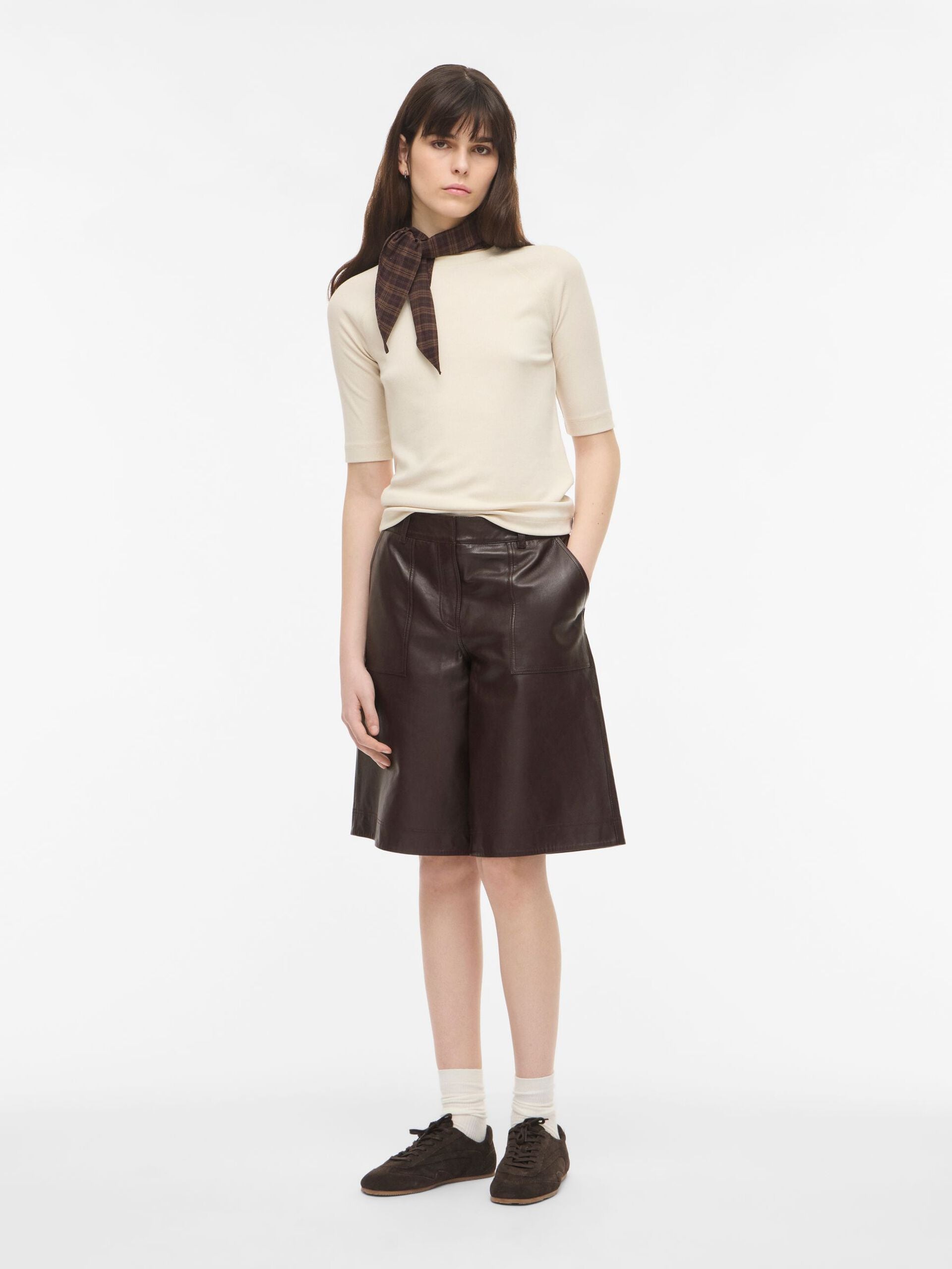 ROUGE EDIT Shorts "Susie" seal brown
