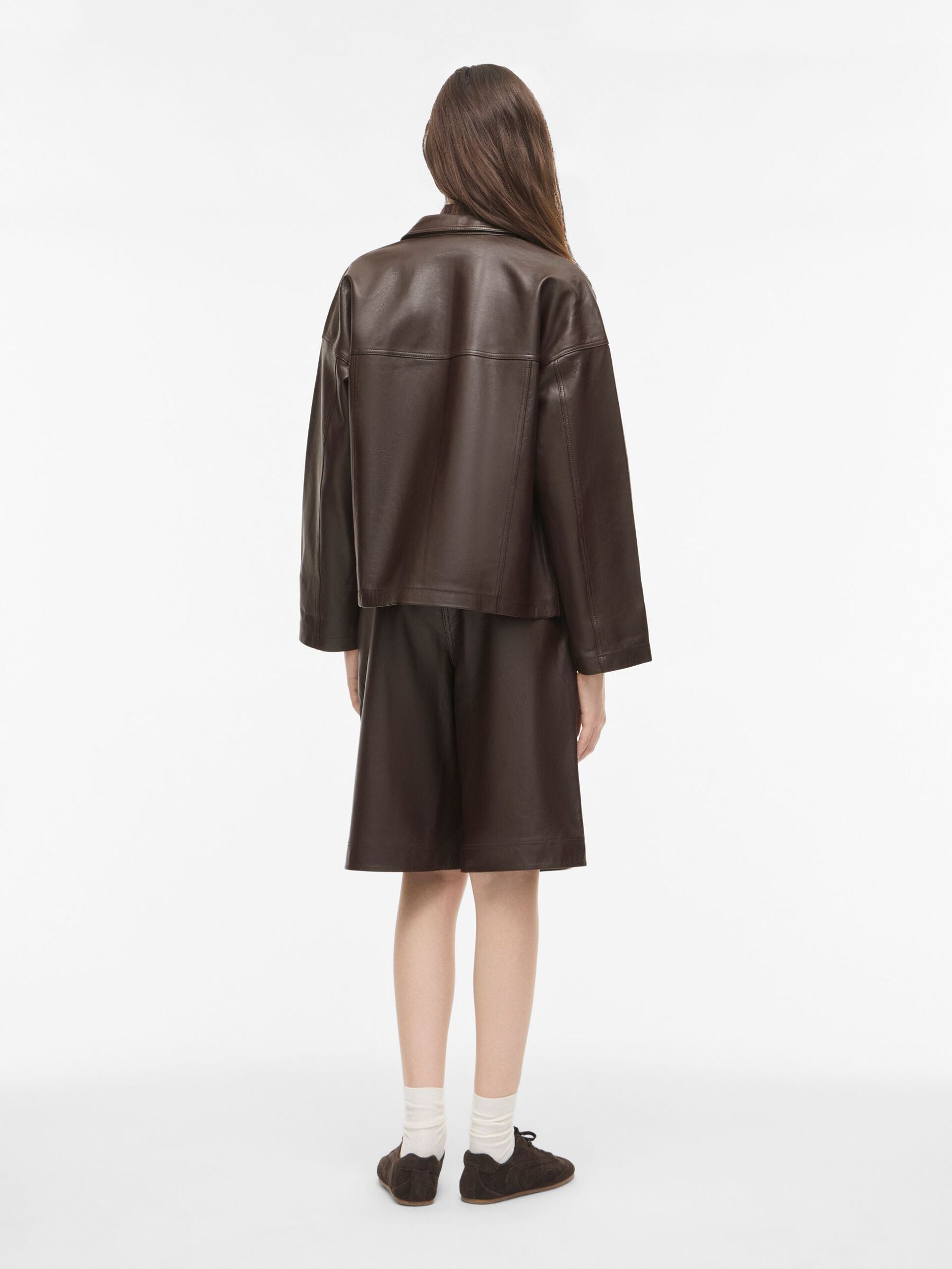 ROUGE EDIT Overshirt "Susie" seal brown