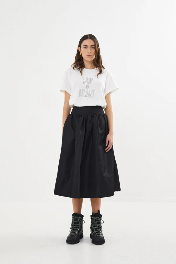 Rabens Saloner Skirt Silke black