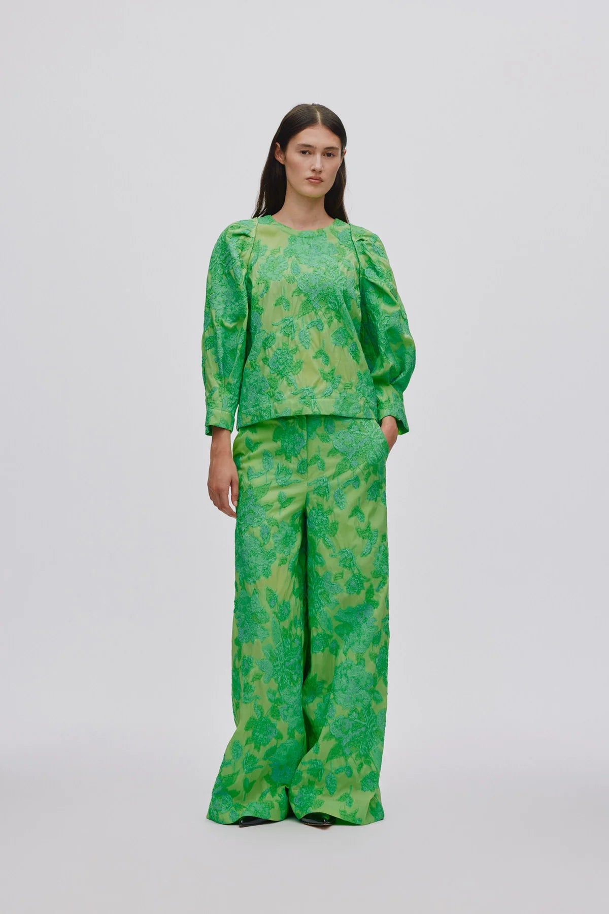 RABENS SALONER Pants "Cass" viper green