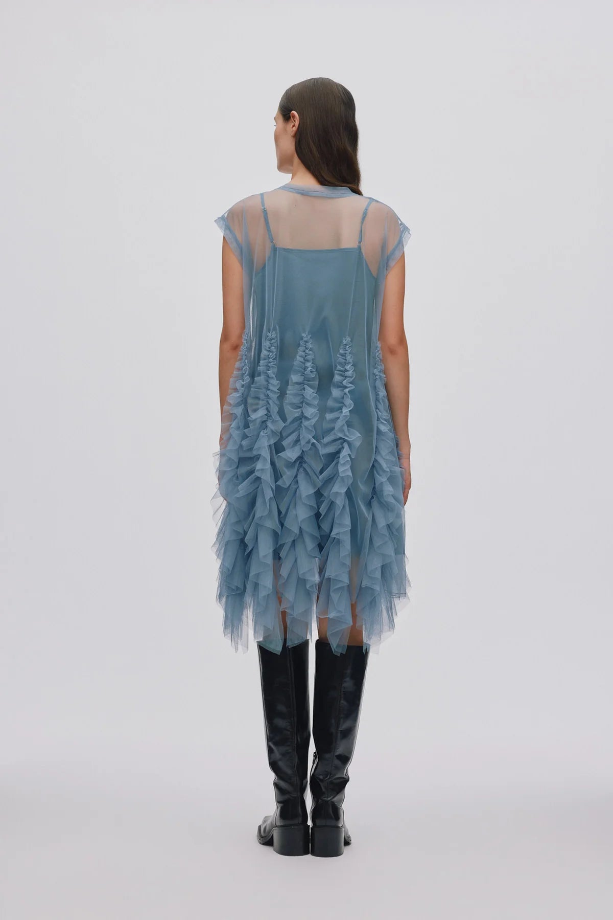 RABENS SALONER Dress "Ghita" dusty blue