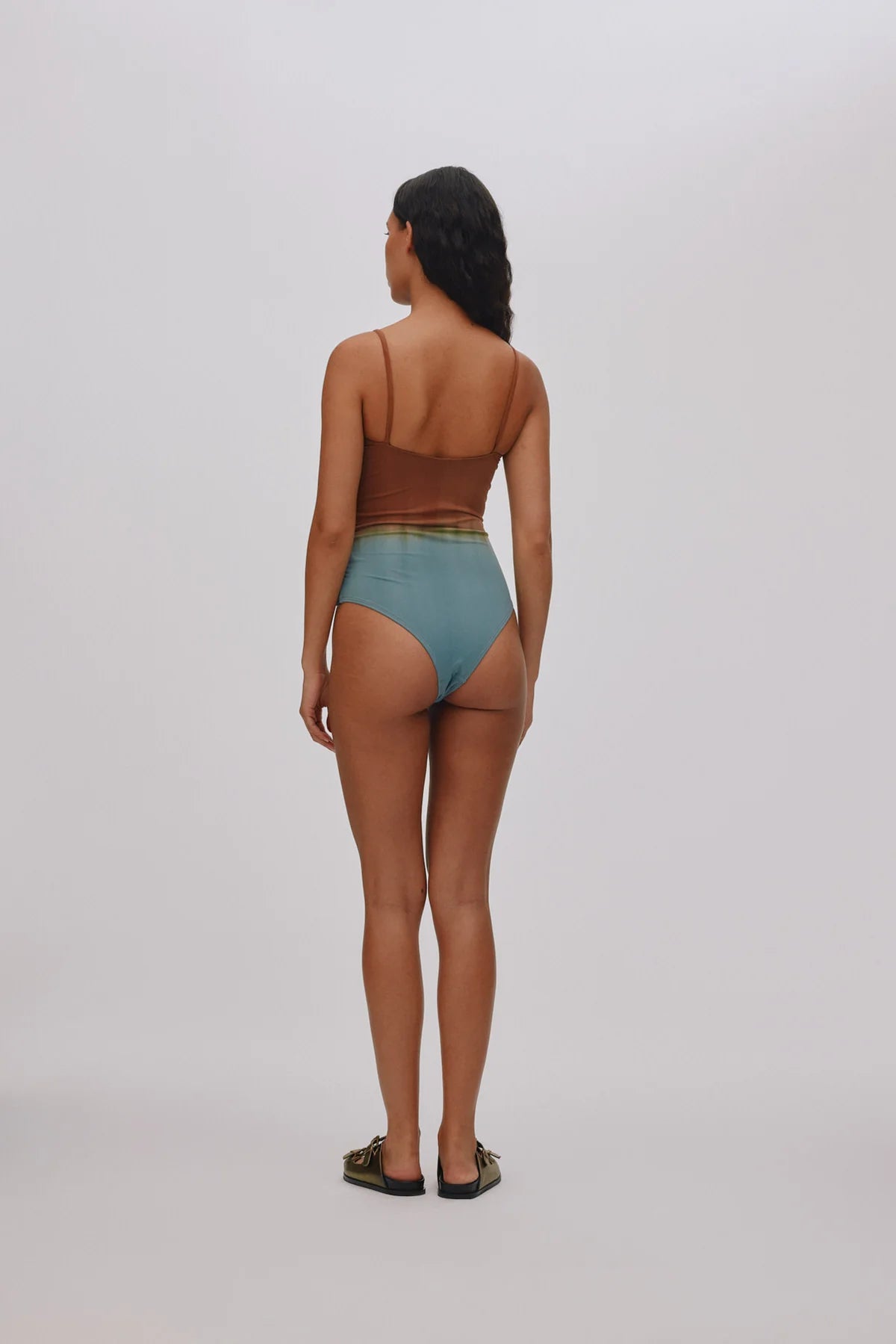 RABENS SALONER Swimsuit "Sali" cognac grey