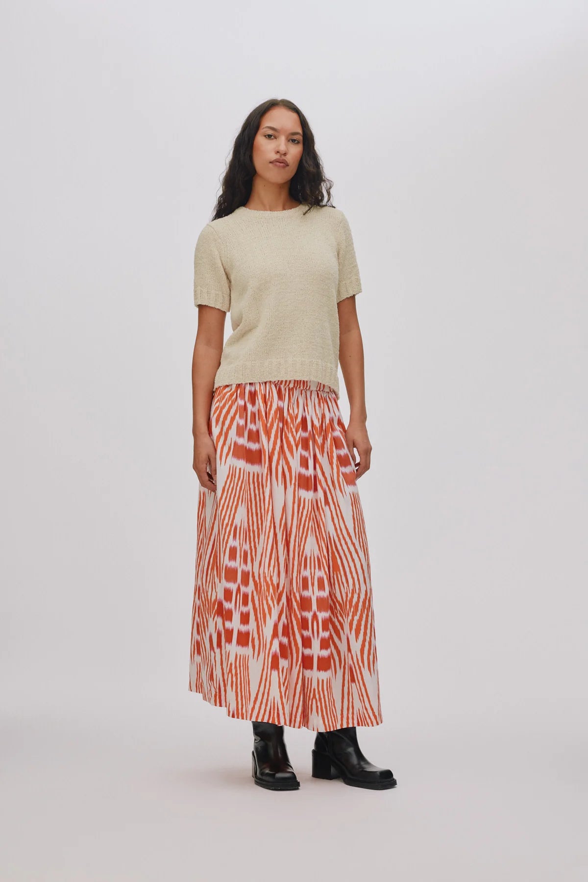 RABENS SALONER Skirt "Almas" mandarine