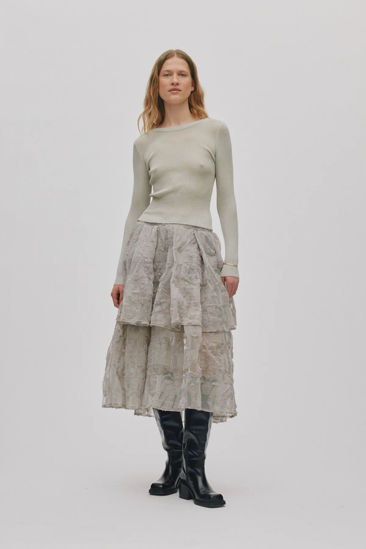 RABENS SALONER Skirt "Sibora" silver