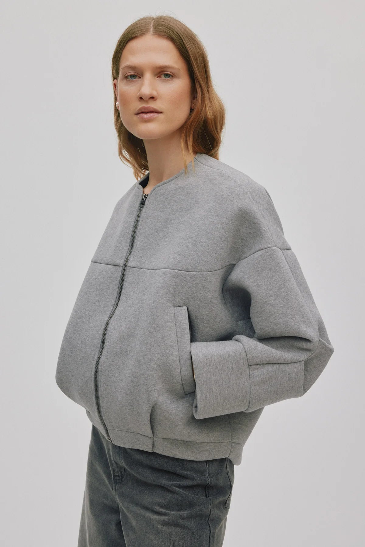 RABENS SALONER Jacket "Glod" grey melange
