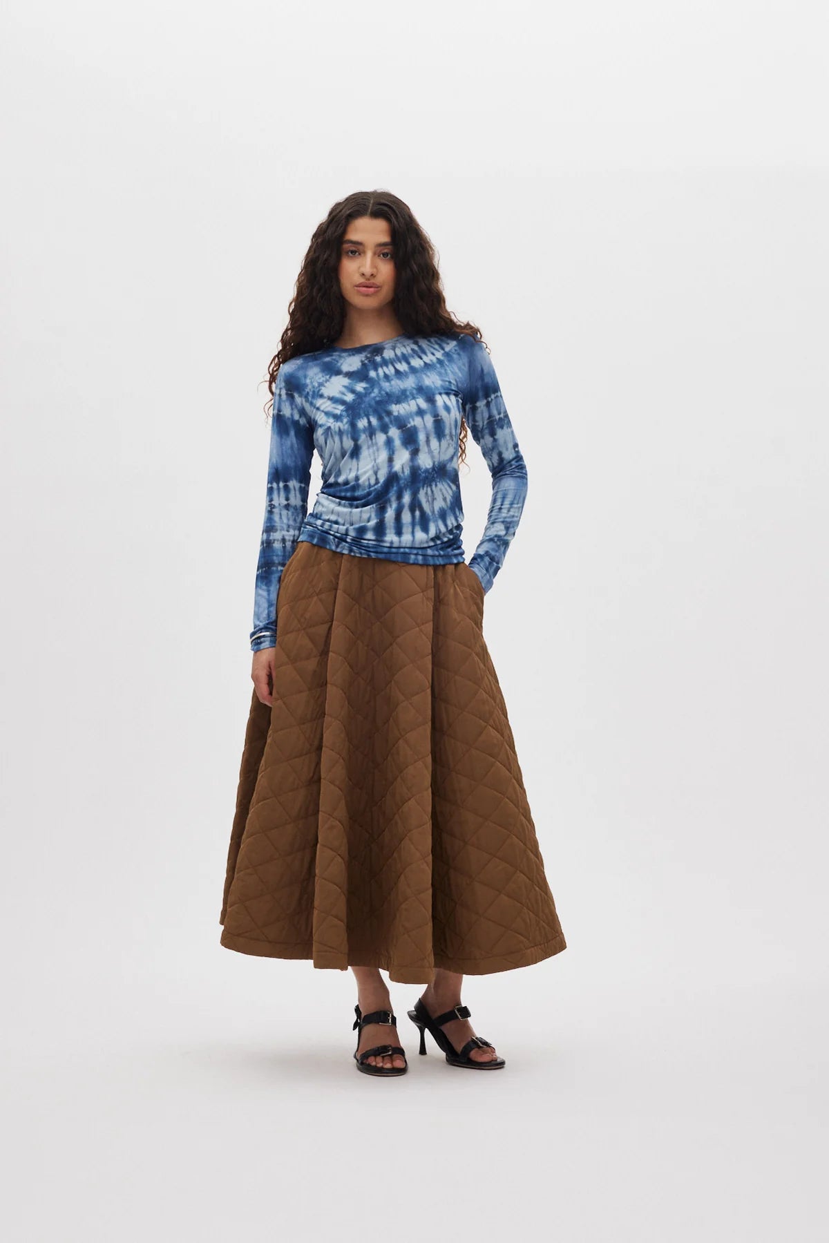 RABENS SALONER Skirt "Bisharo" chestnut