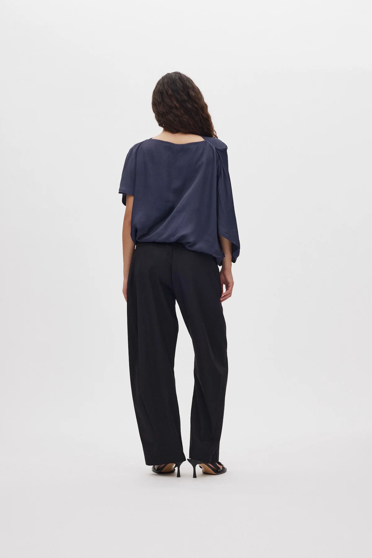 RABENS SALONER Blouse "Mist" dark blue