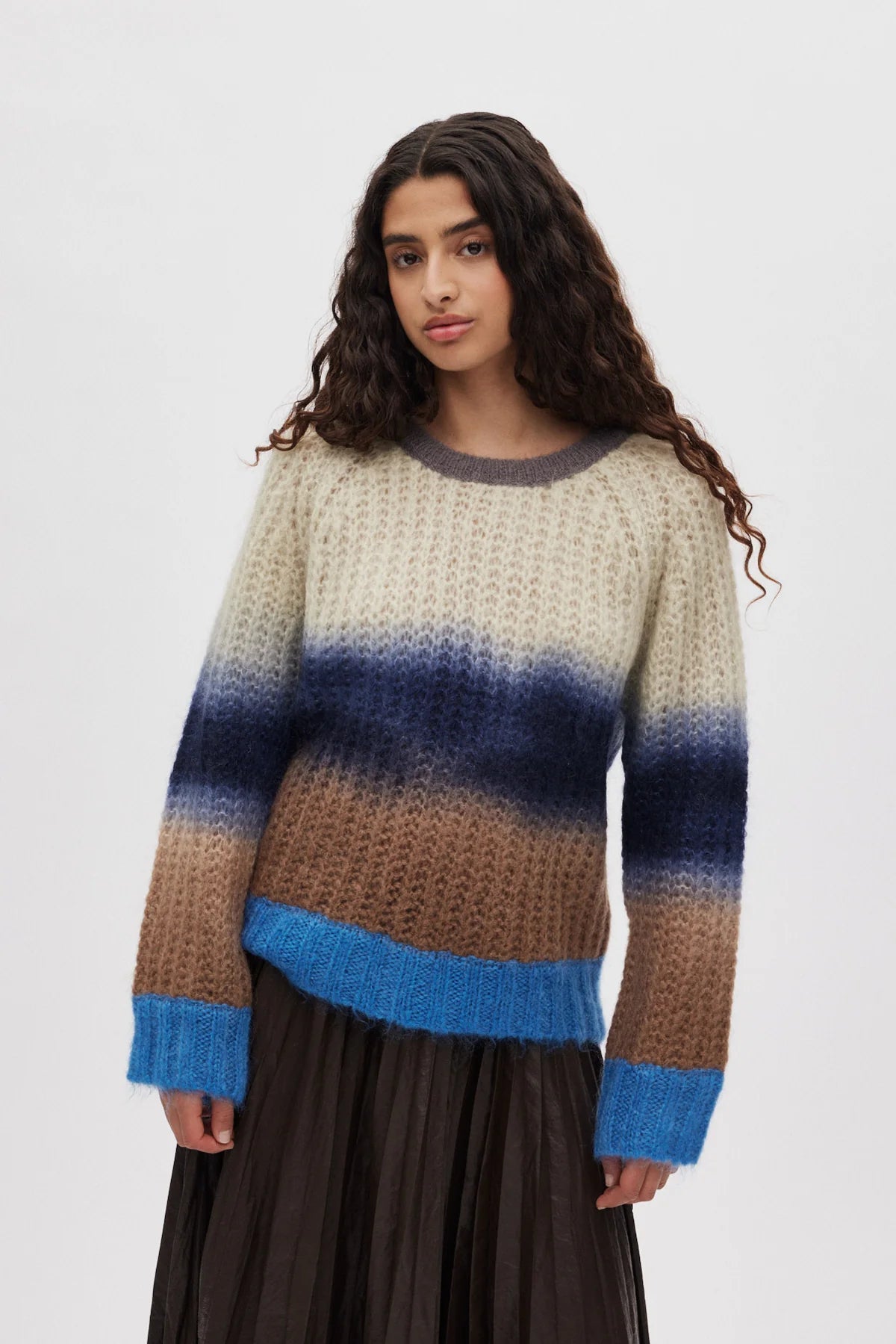 RABENS SALONER Pullover "Jasmin" blue combo