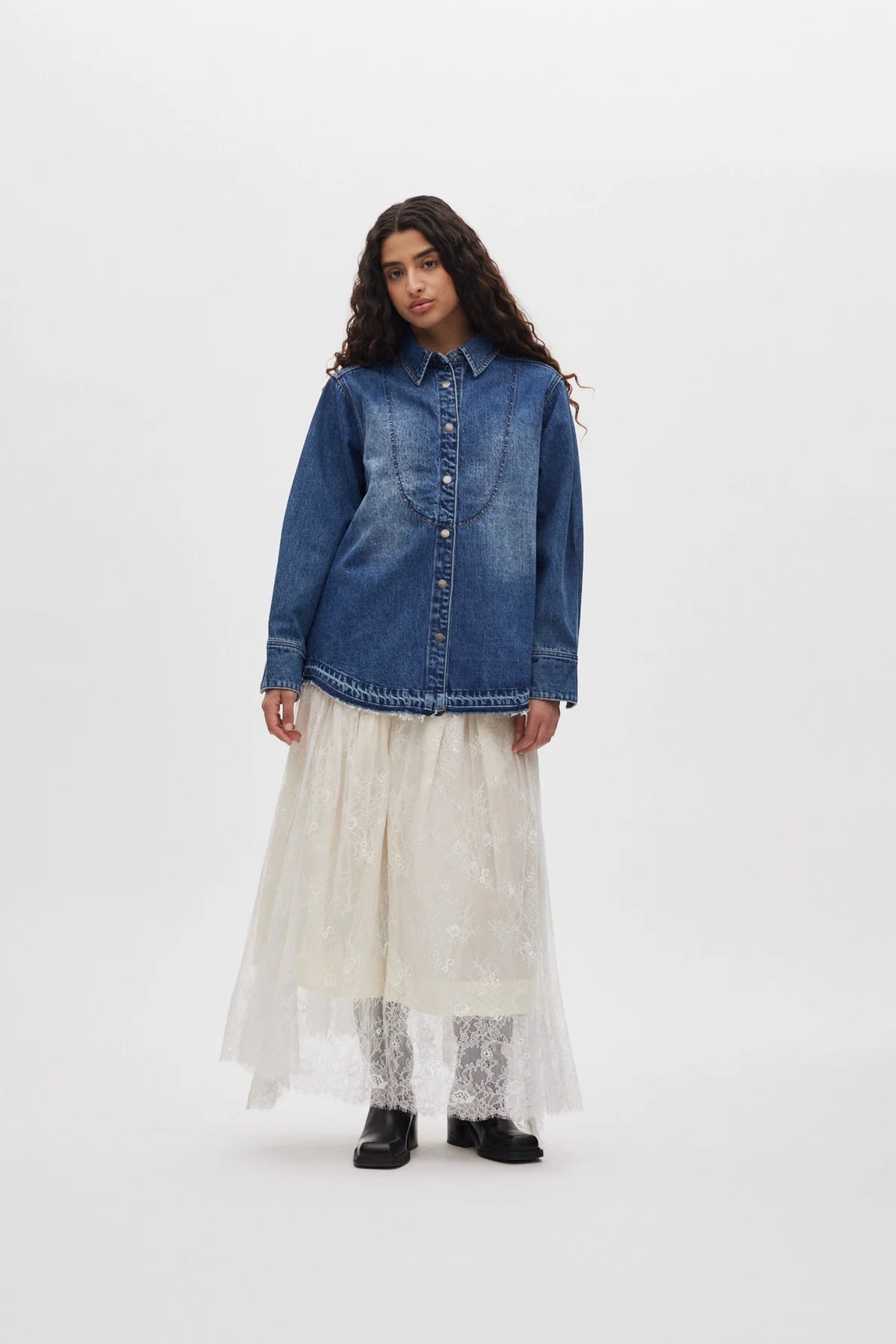 RABENS SALONER Skirt "Monette" off white