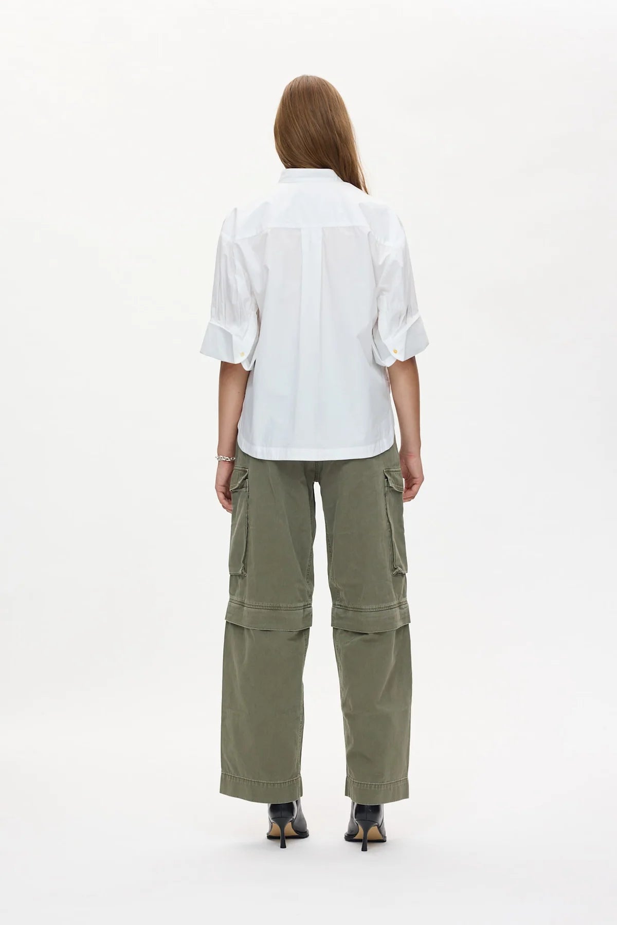 RABENS SALONER Pants "Frema" washed sage