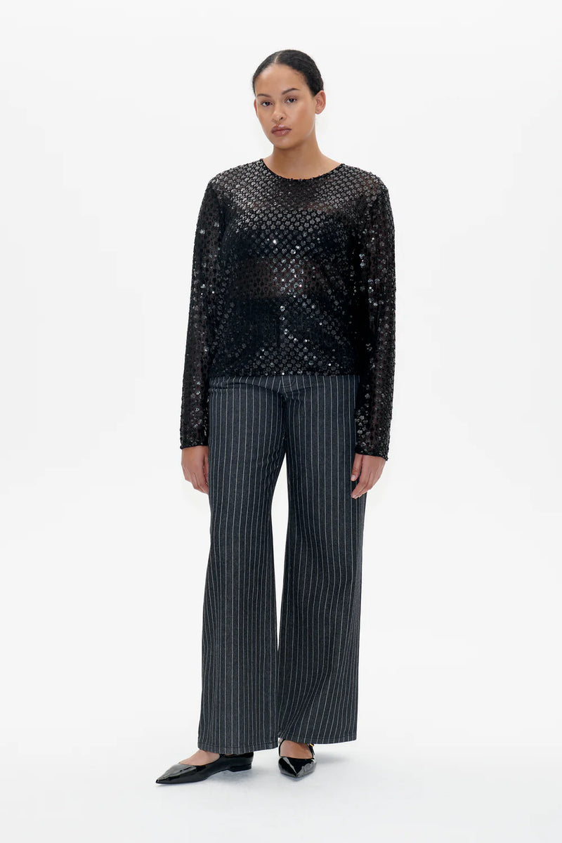 Baum & Pferdgarten Top Jasmin black sequins