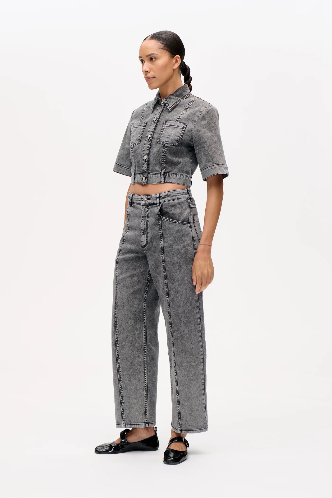 BAUM & PFRDGARTEN Shirt "Majsa" washed black