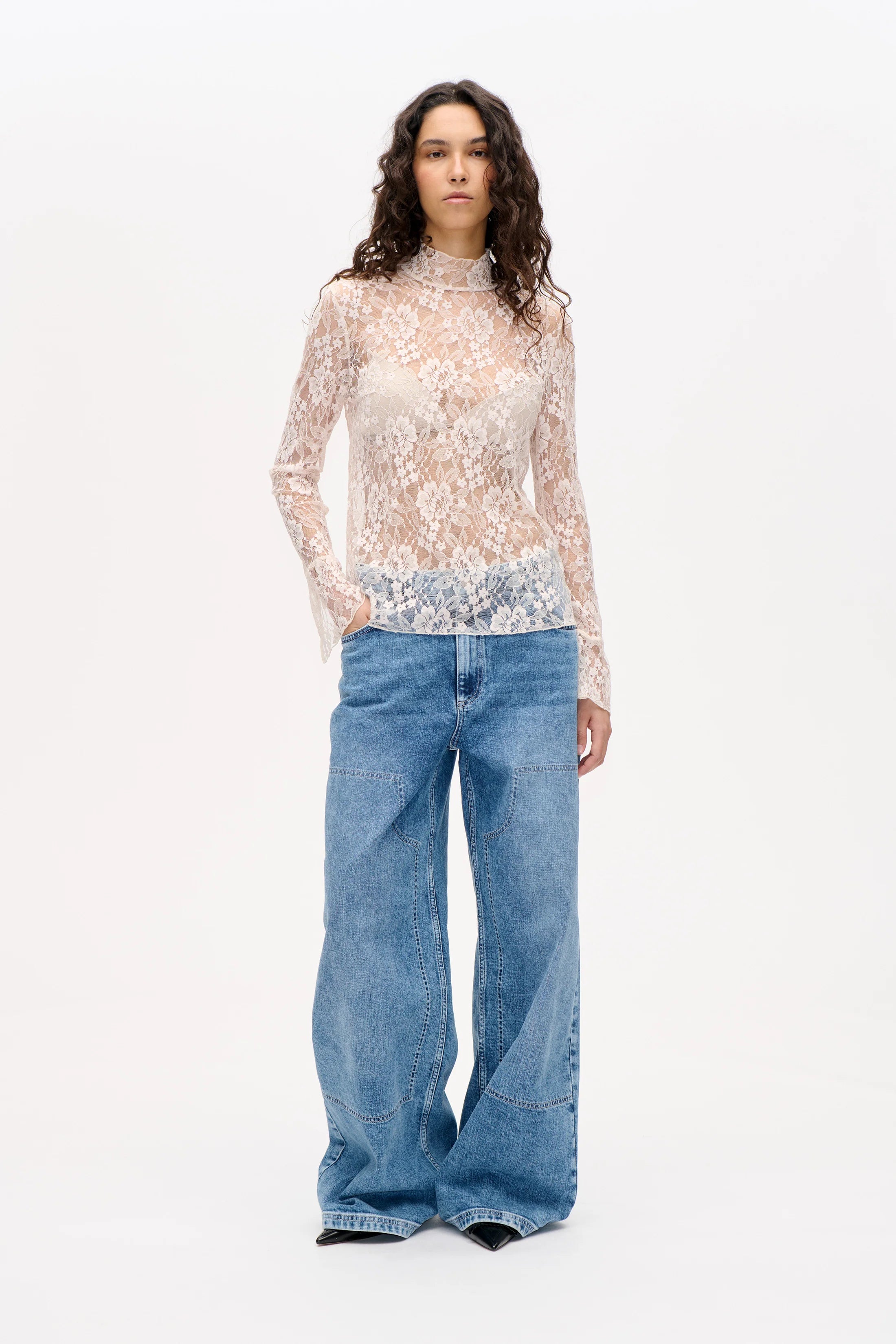 BAUM & PFERDGARTEN Top "Meena" white sand